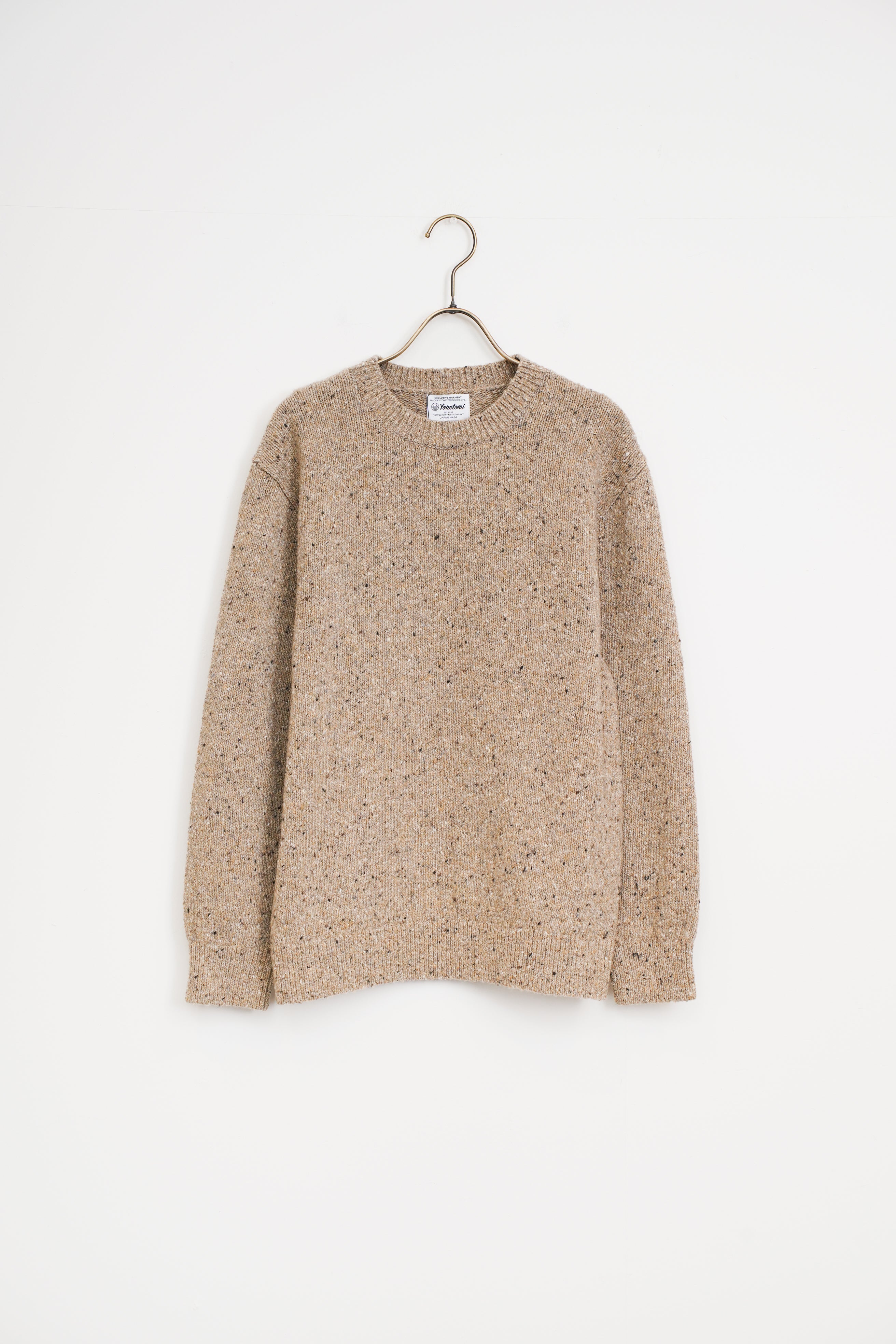 【Yonetomi〈unisex〉】COLOR NEP KNIT PULLOVER_2501011008074