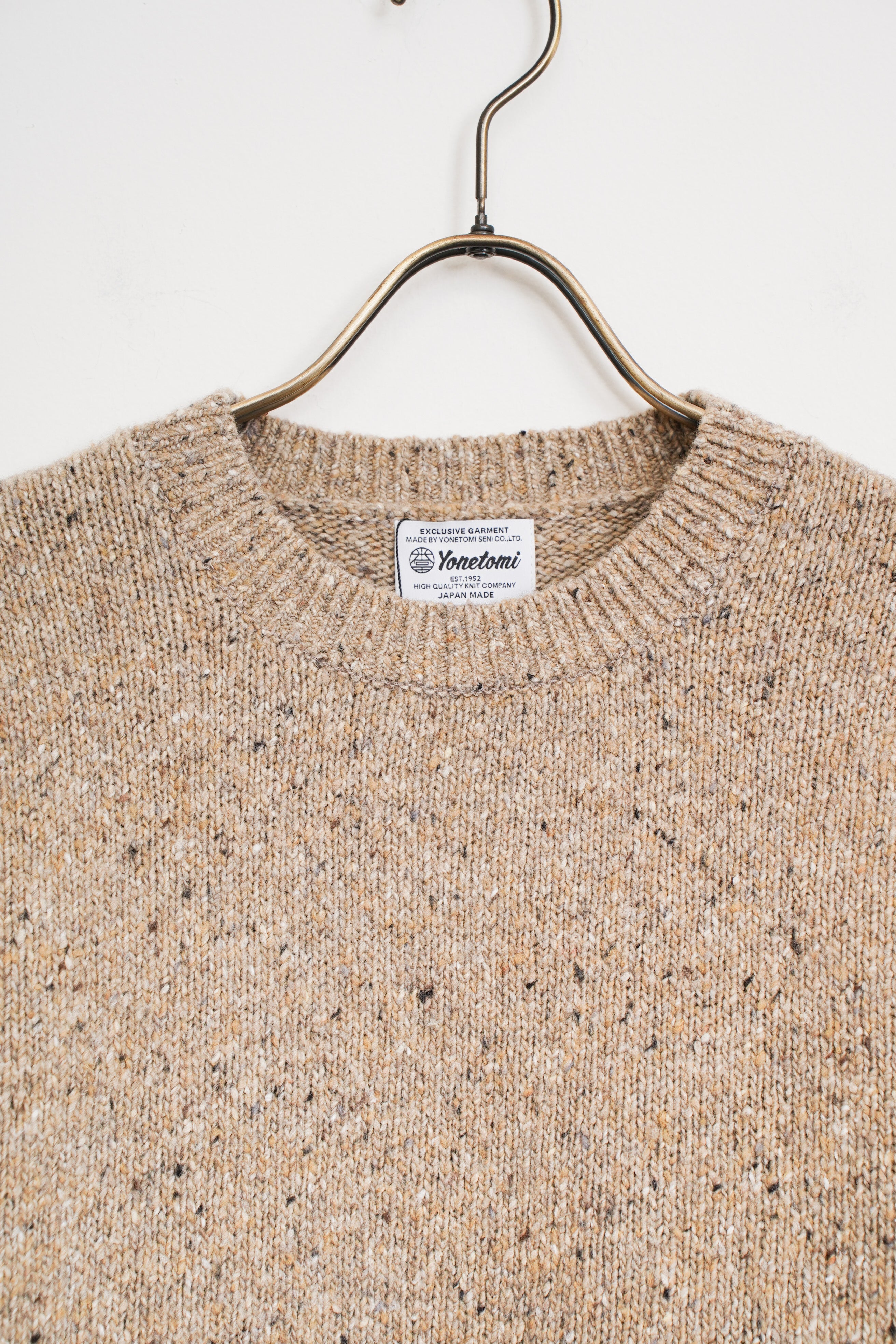 【Yonetomi〈unisex〉】COLOR NEP KNIT PULLOVER_2501011008074