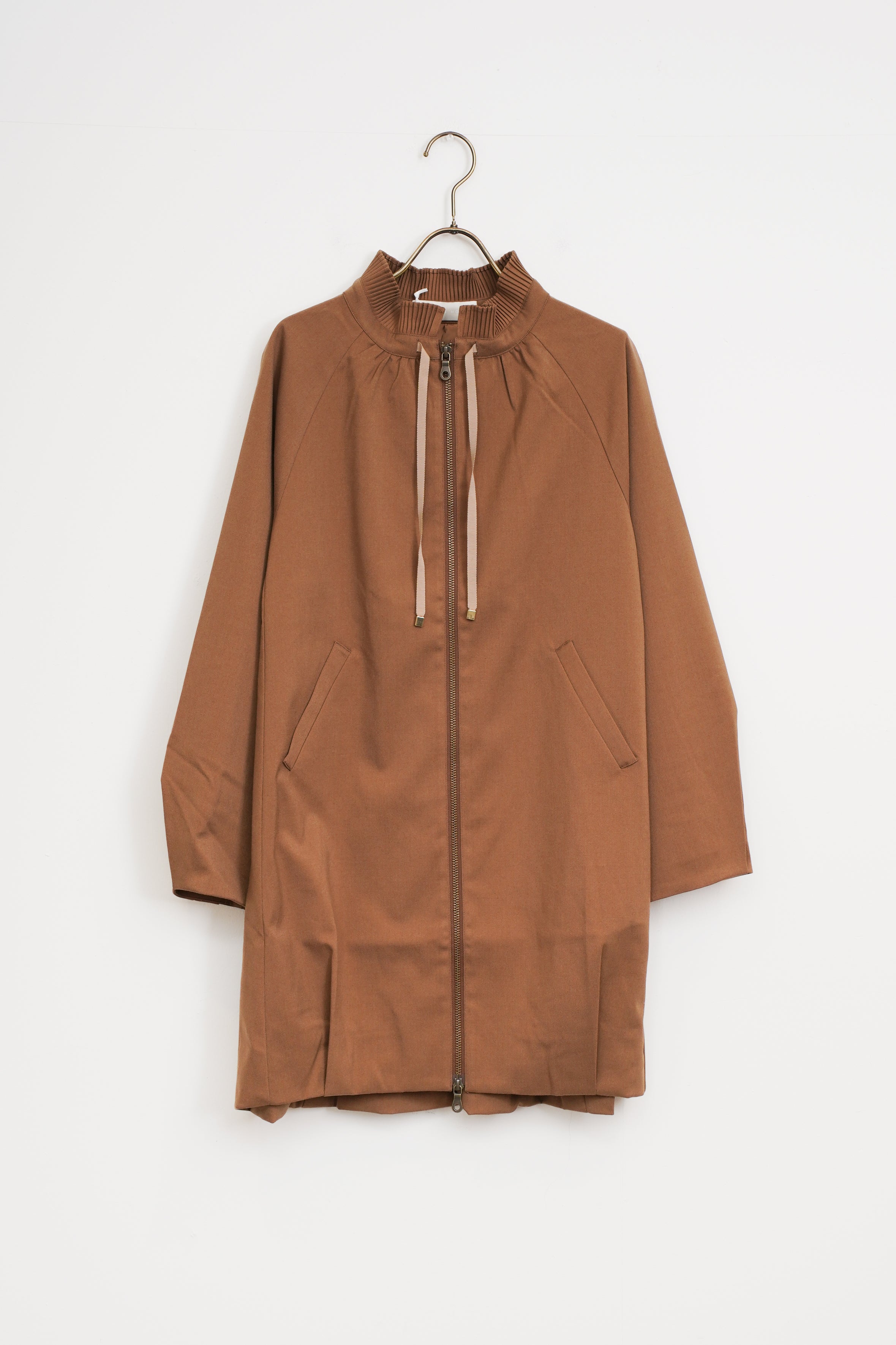 【MARILYN MOON】プリーツコクーンミディブルゾン_250927006859