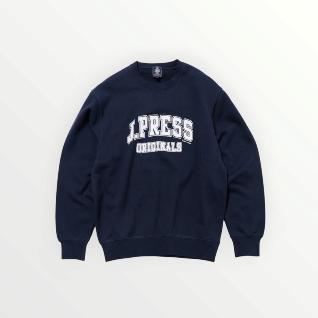 【J.PRESS MEN〈unisex〉】French Terry College Logo Sweat Shirt_260806005482