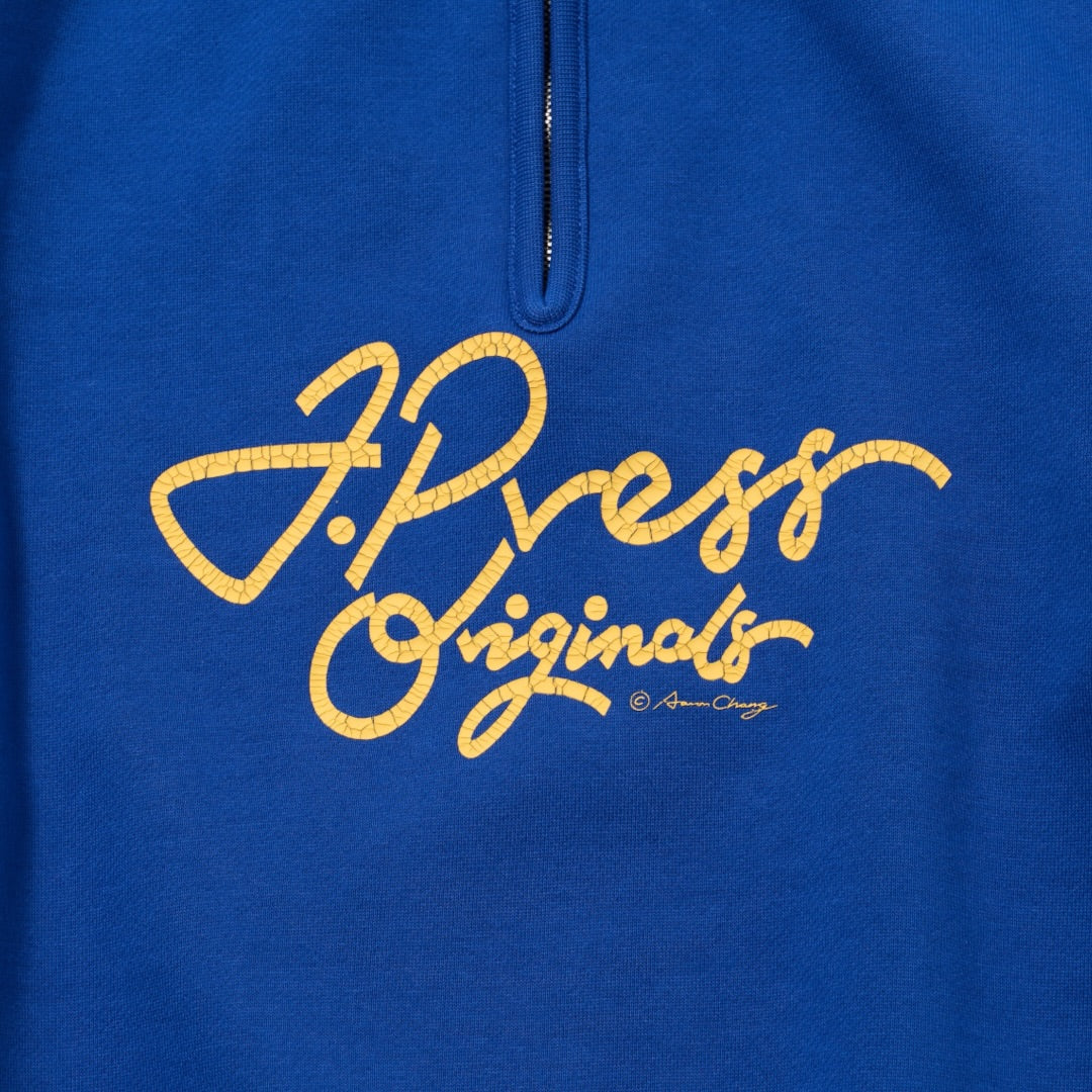 【J.PRESS MEN〈unisex〉】French Terry Vintage Logo Sweat Zip-Shirts_260806005454