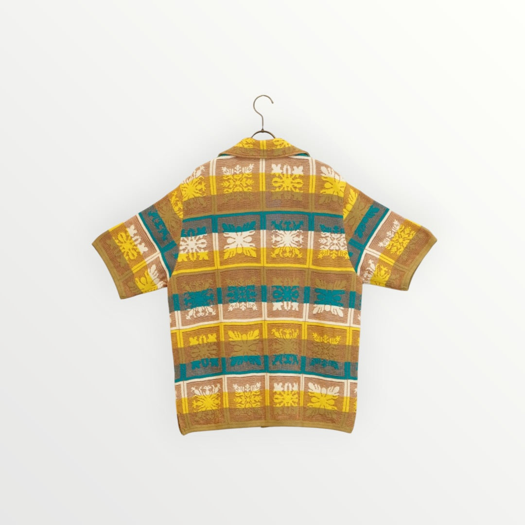 【COOHEM〈men's〉】HAWAIIAN QUILT KNIT SHIRT_260328008311