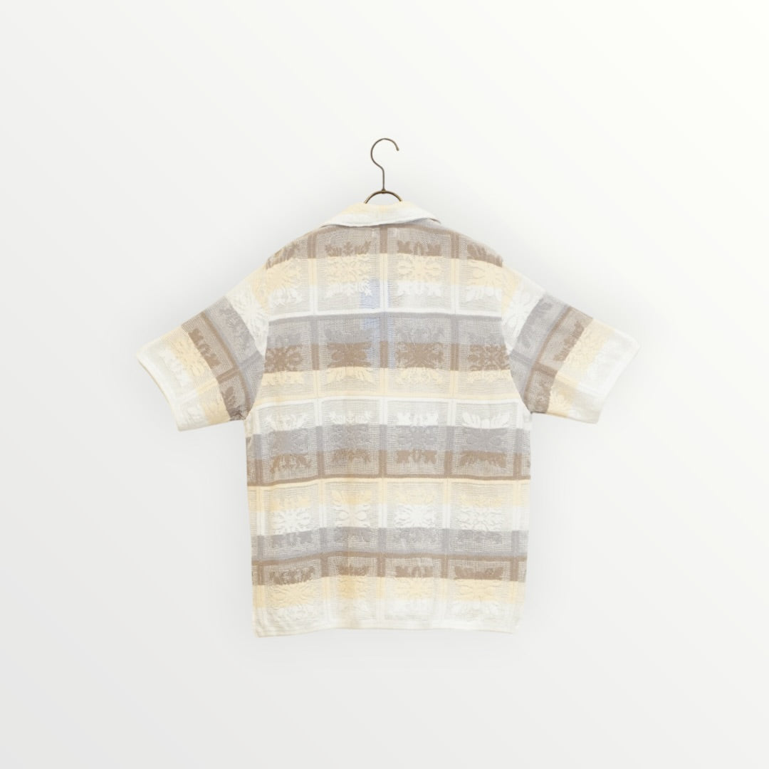 【COOHEM〈men's〉】HAWAIIAN QUILT KNIT SHIRT_260328008311