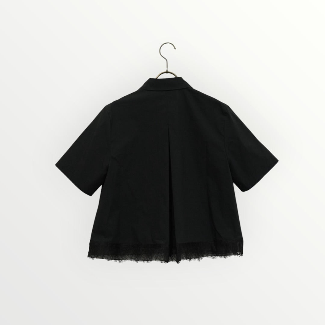 【MARILYN MOON】ヘムレースフレアシャツ_260416009770