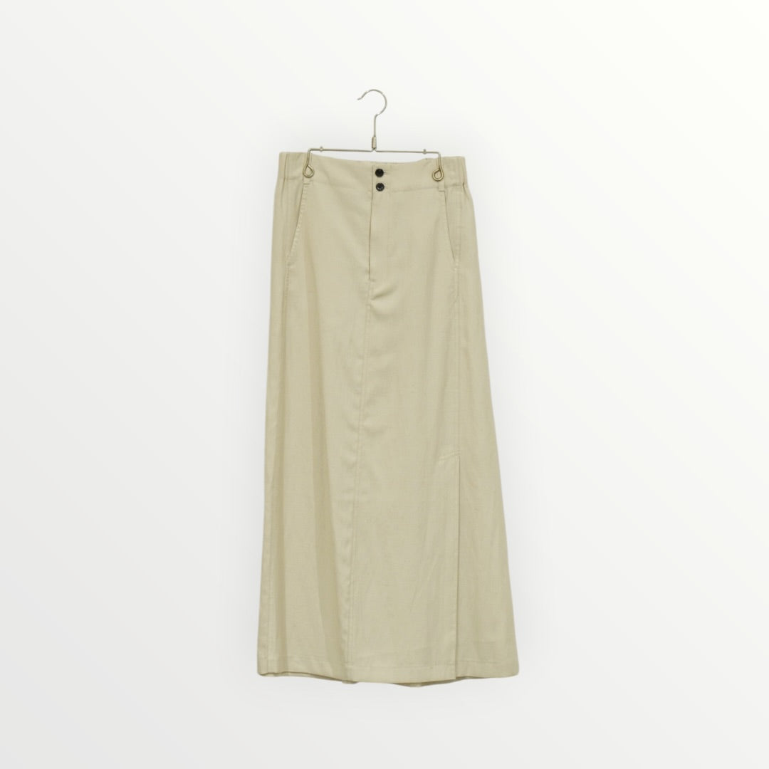 【CHIGNON】麻ミックススリットskirt_260421000302