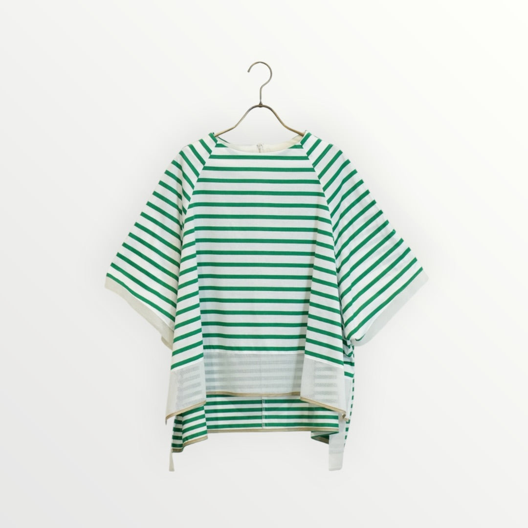 【Lallia Mù】ボーダーフレアプルオーバー_260514001969