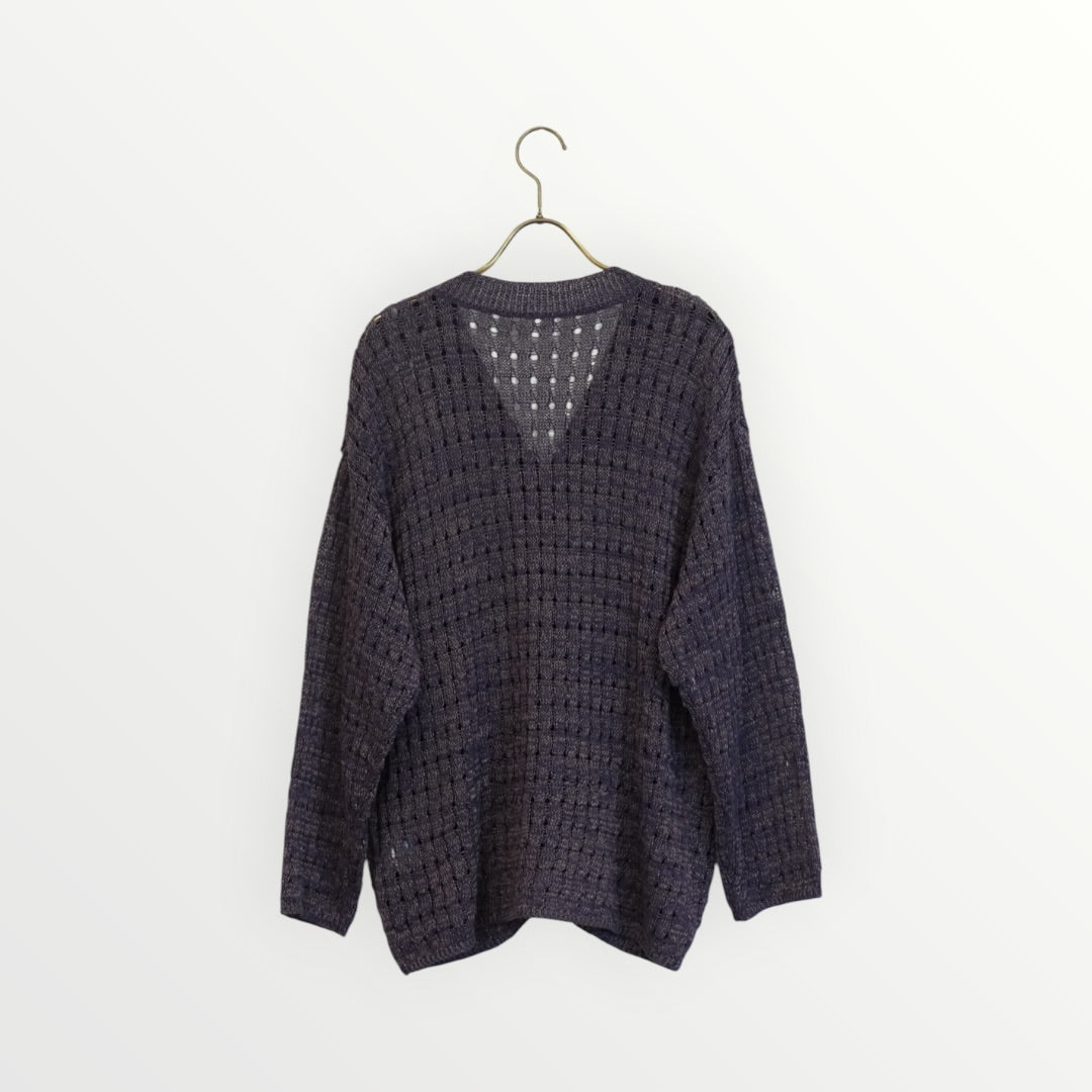 【YENN】OPENWORK KNIT CARDIGAN_260502001426