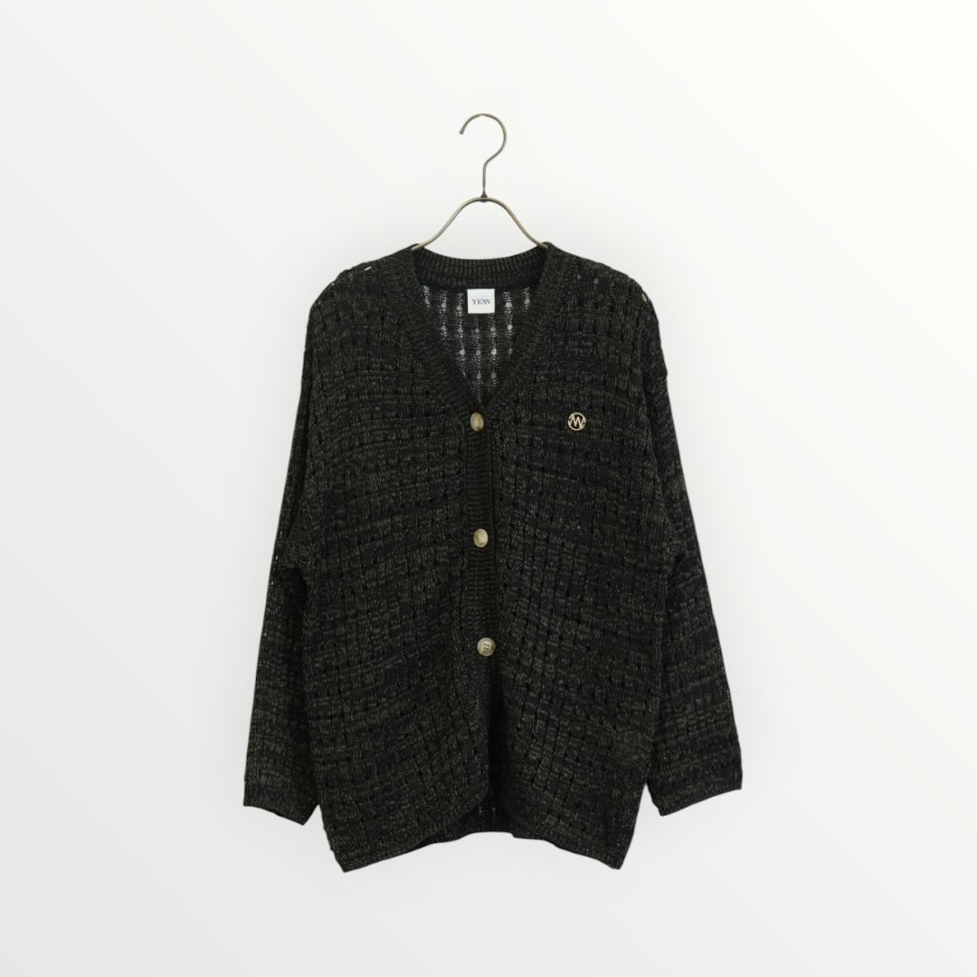 【YENN】OPENWORK KNIT CARDIGAN_260502001426