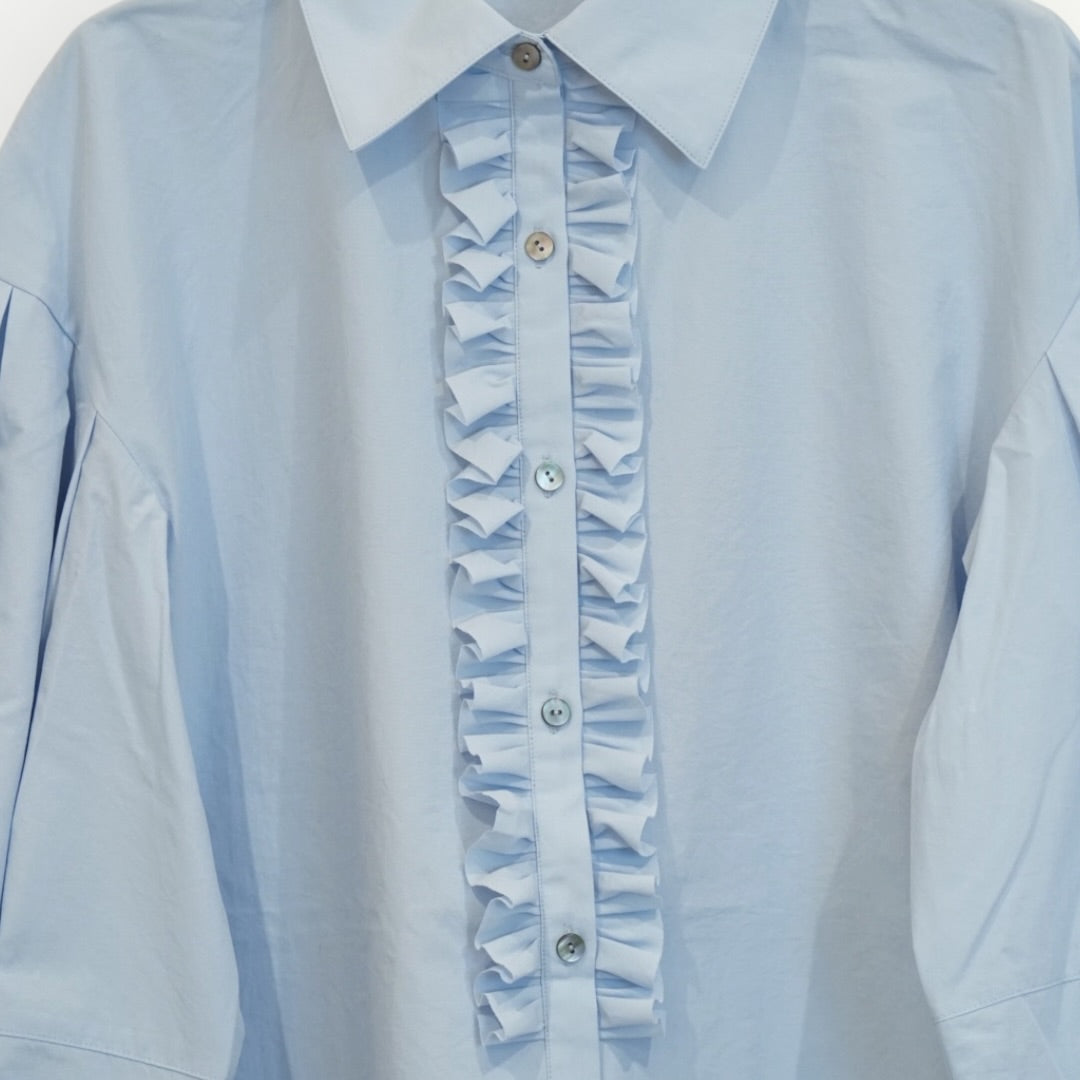 【MARILYN MOON】tuck frill modern volume shirt_260729004930