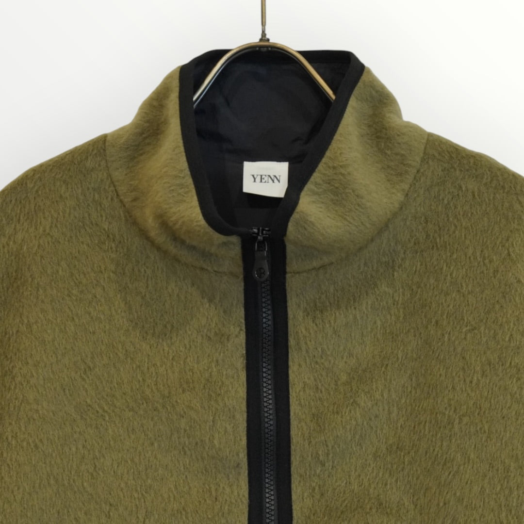 【YENN】SHAGGY HALF ZIP JK