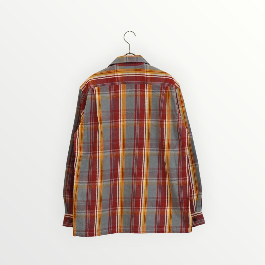 【J.PRESS MEN〈unisex〉】Indian Cotton Twill Open Collar Shirt / Baggy-Fit_260806005427