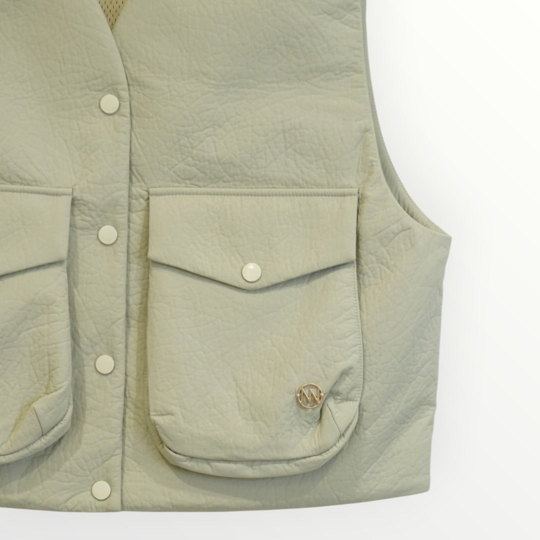【YENN】PUFFY MILITARY VEST_260822006238