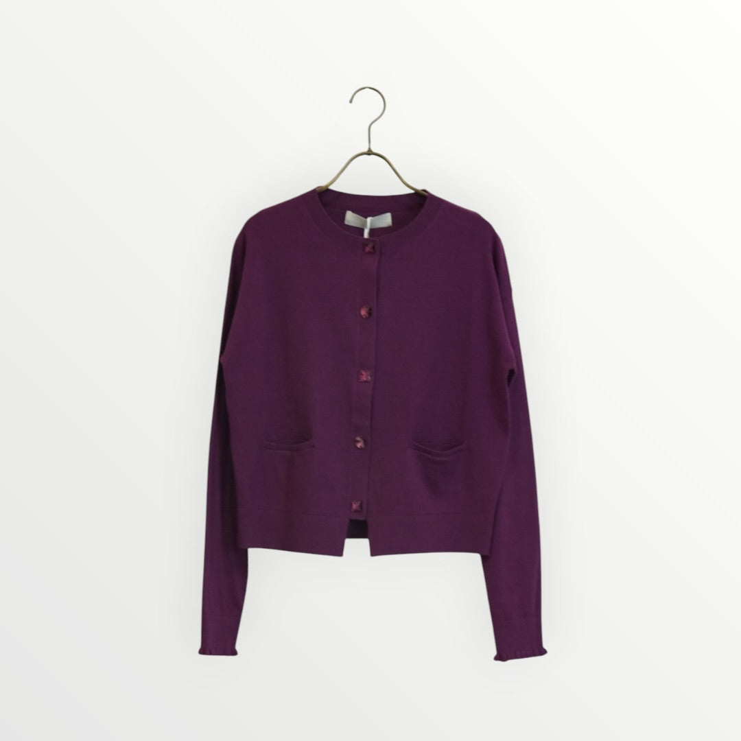 【MARILYN MOON】コットンカシミヤビジューカーディガン