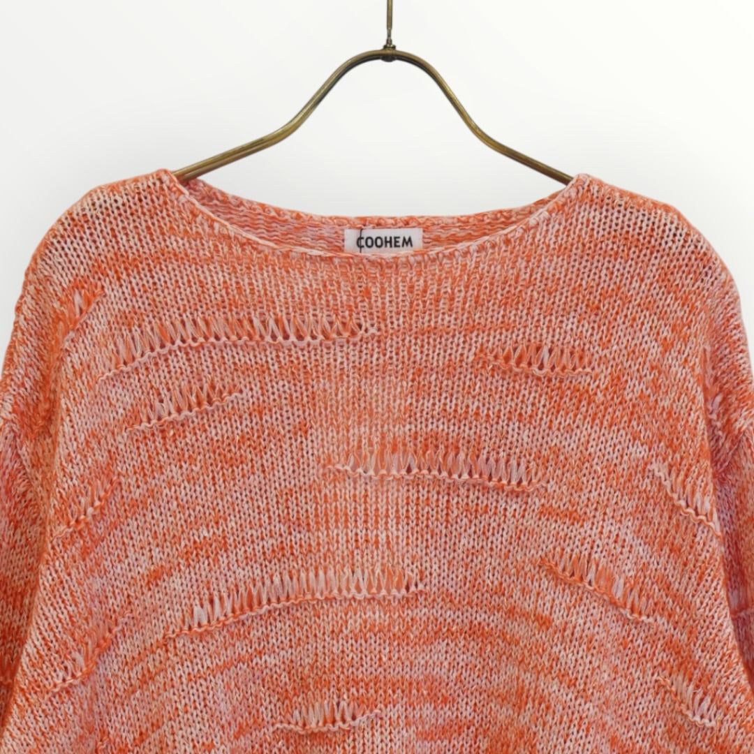 【COOHEM】TULLE MOHAIR KNIT PULLOVER