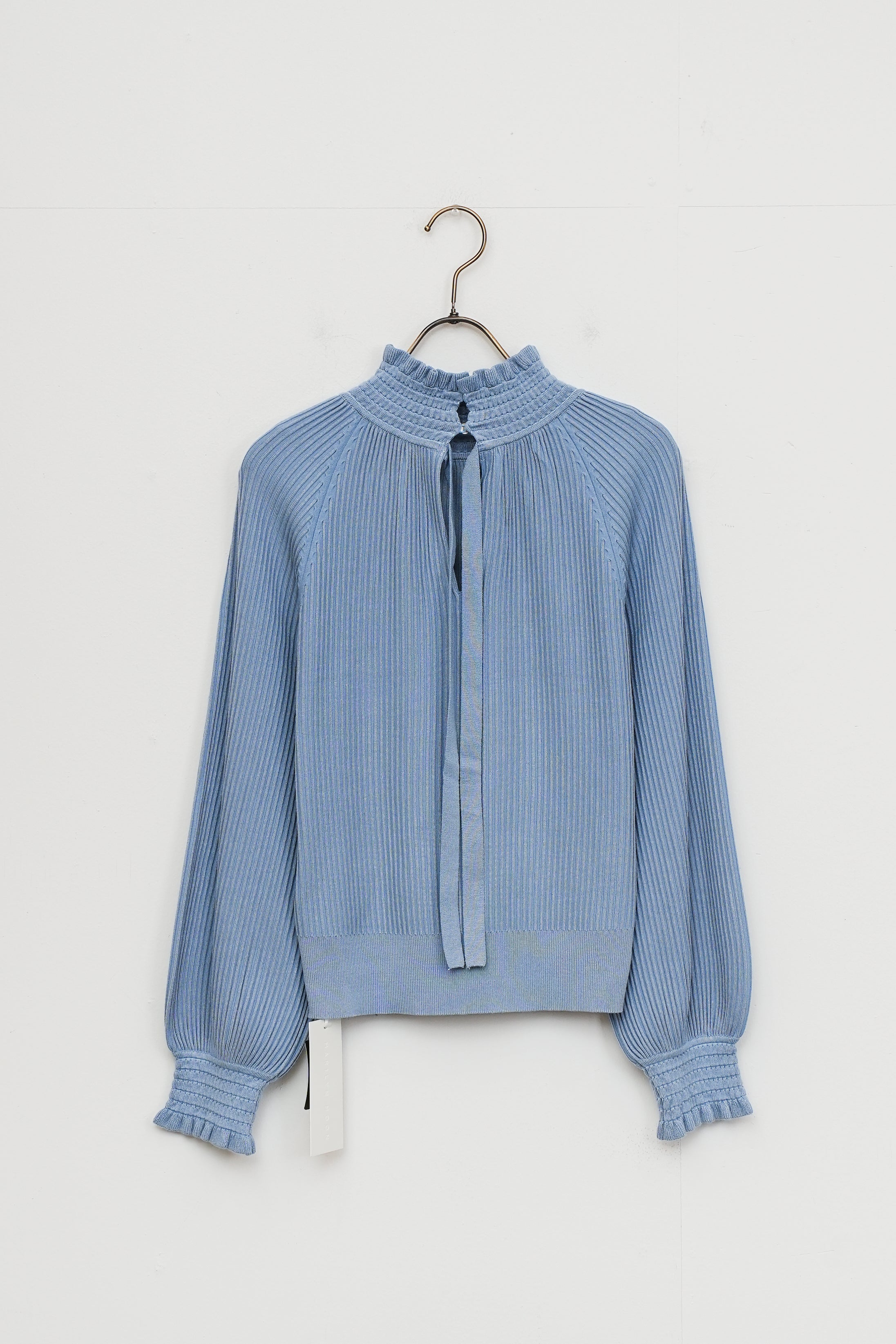 【MARILYN MOON】レーヨンナイロンリップル2wayブラウスニット_251013008210