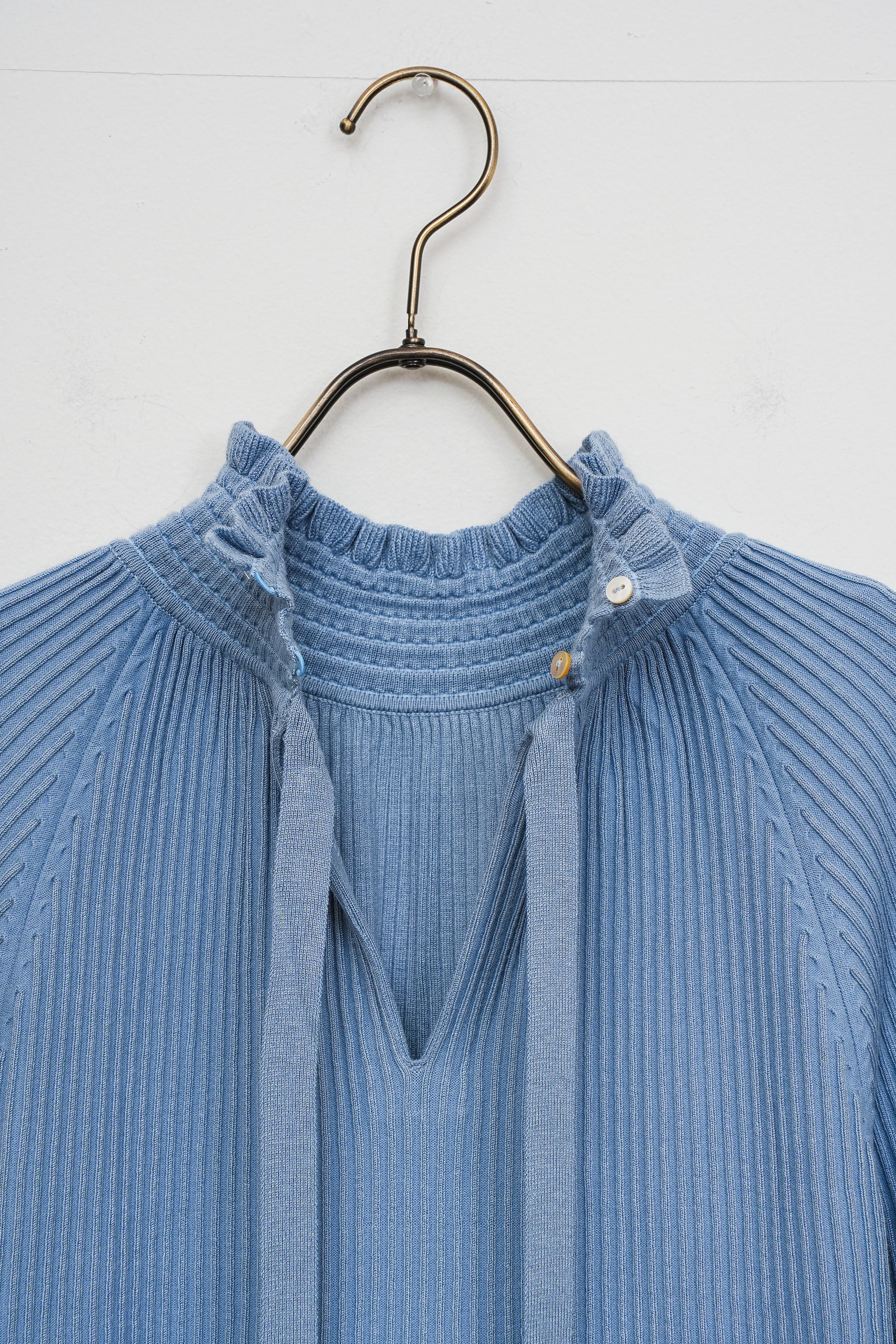 【MARILYN MOON】レーヨンナイロンリップル2wayブラウスニット_251013008210