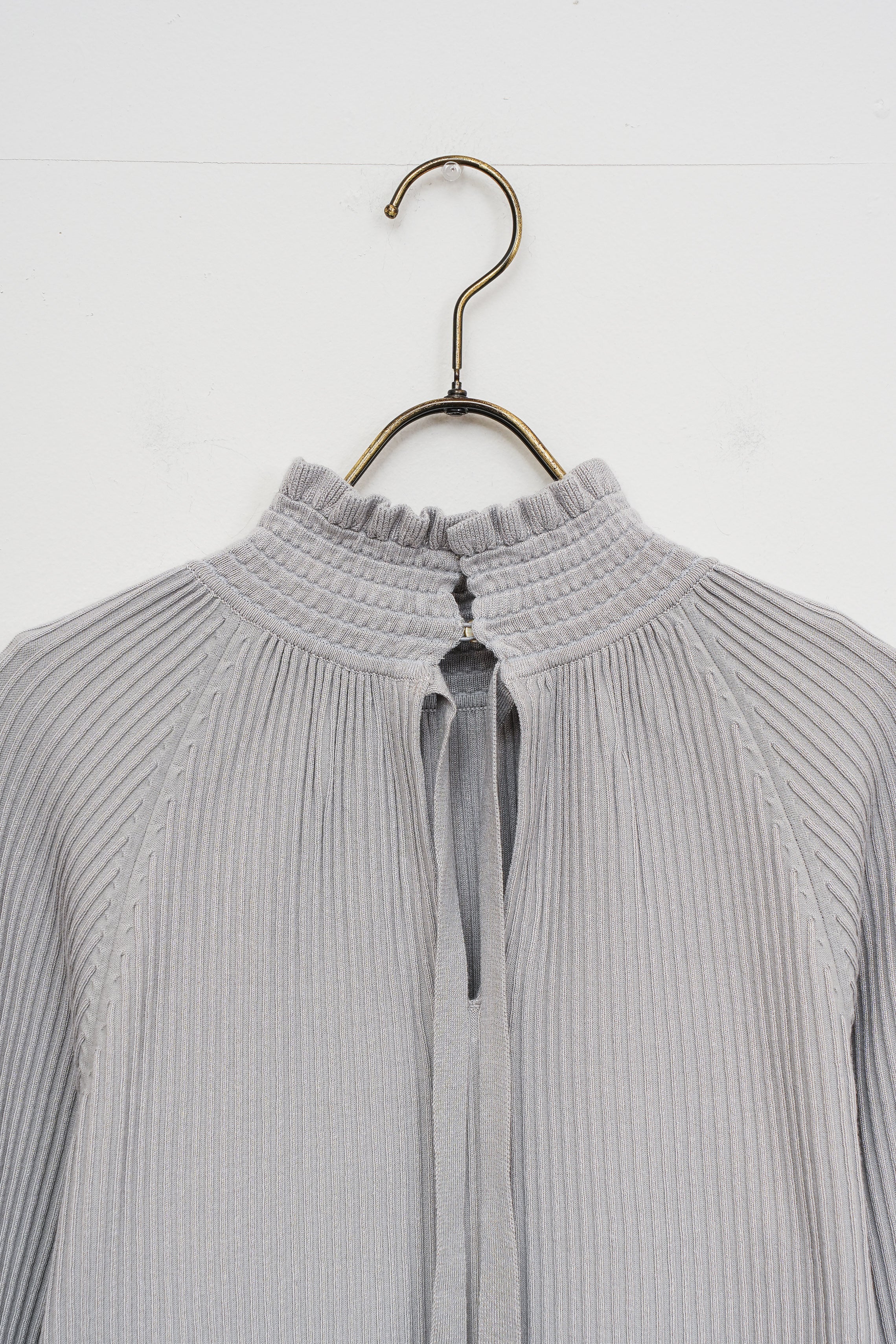 【MARILYN MOON】レーヨンナイロンリップル2wayブラウスニット_251013008210