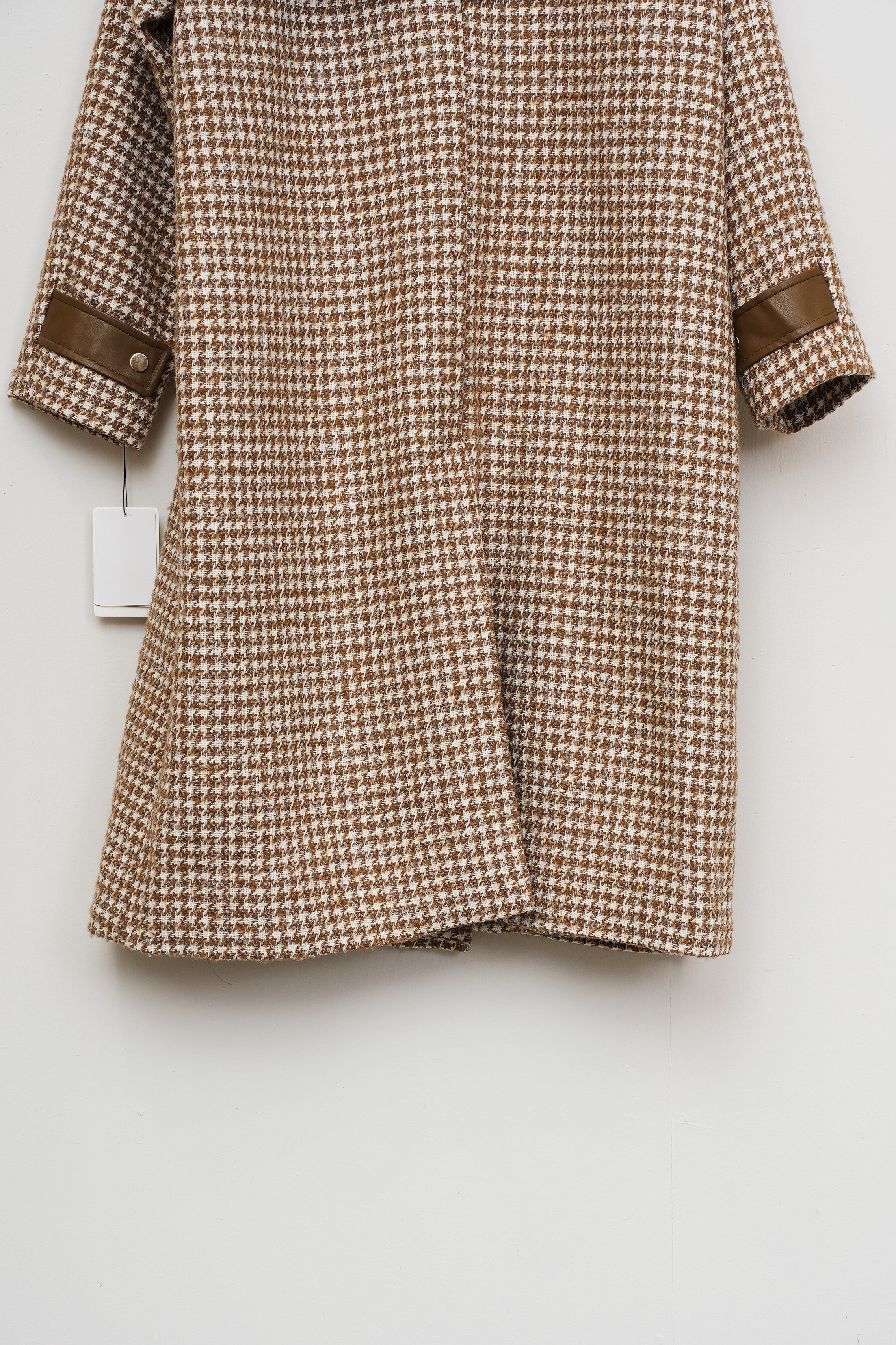 【Lallia Mù】スタンドカラーチェックロングコート_251114000825