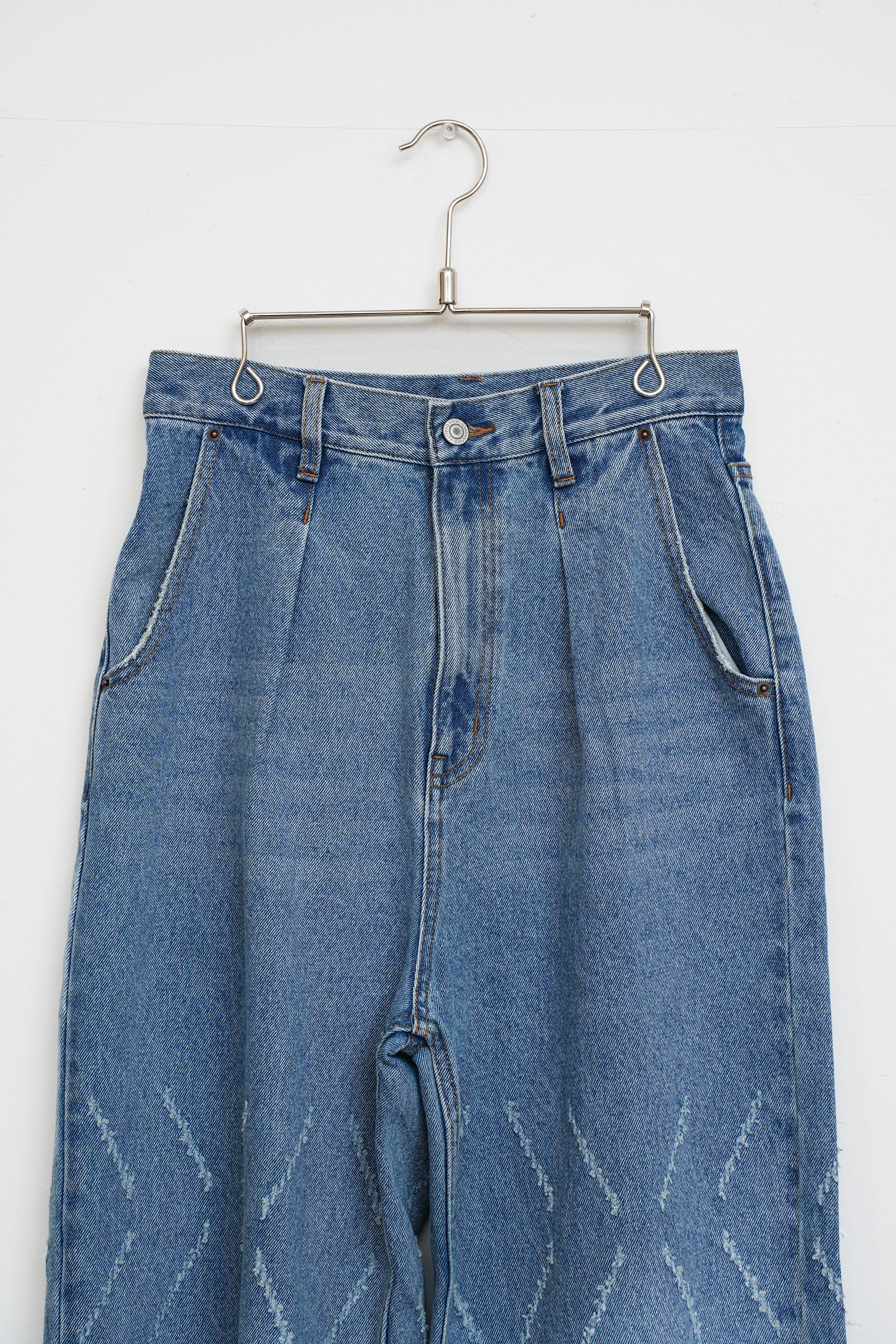 【YENN】LASER CUT WIDE DENIM_260203004023