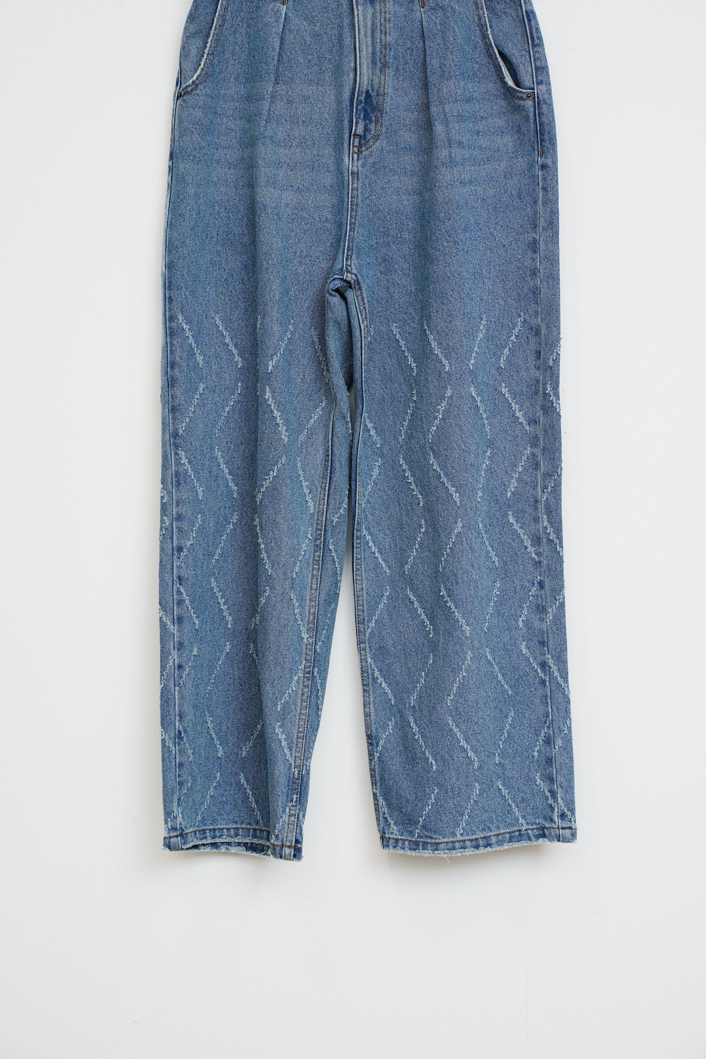 【YENN】LASER CUT WIDE DENIM_260203004023