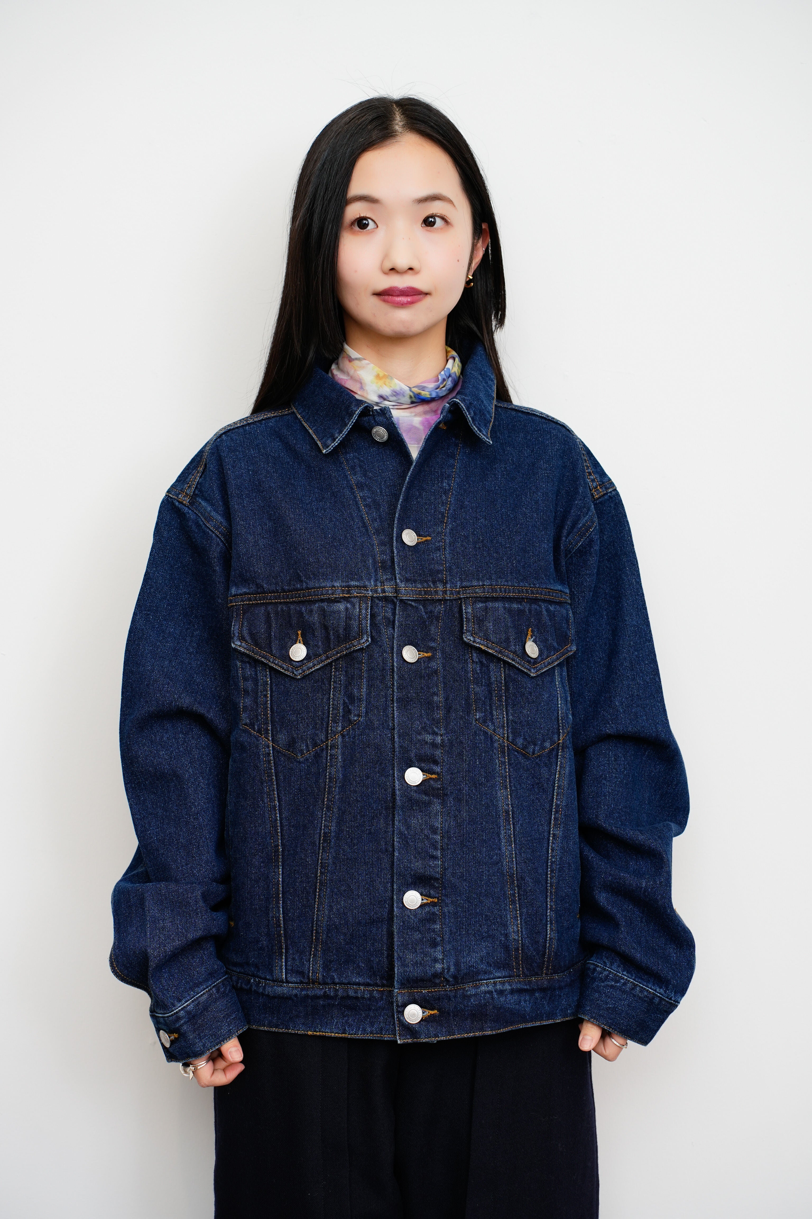 【oryo】I'M OBSESSED バックプリントデニムジャケット_230928007893