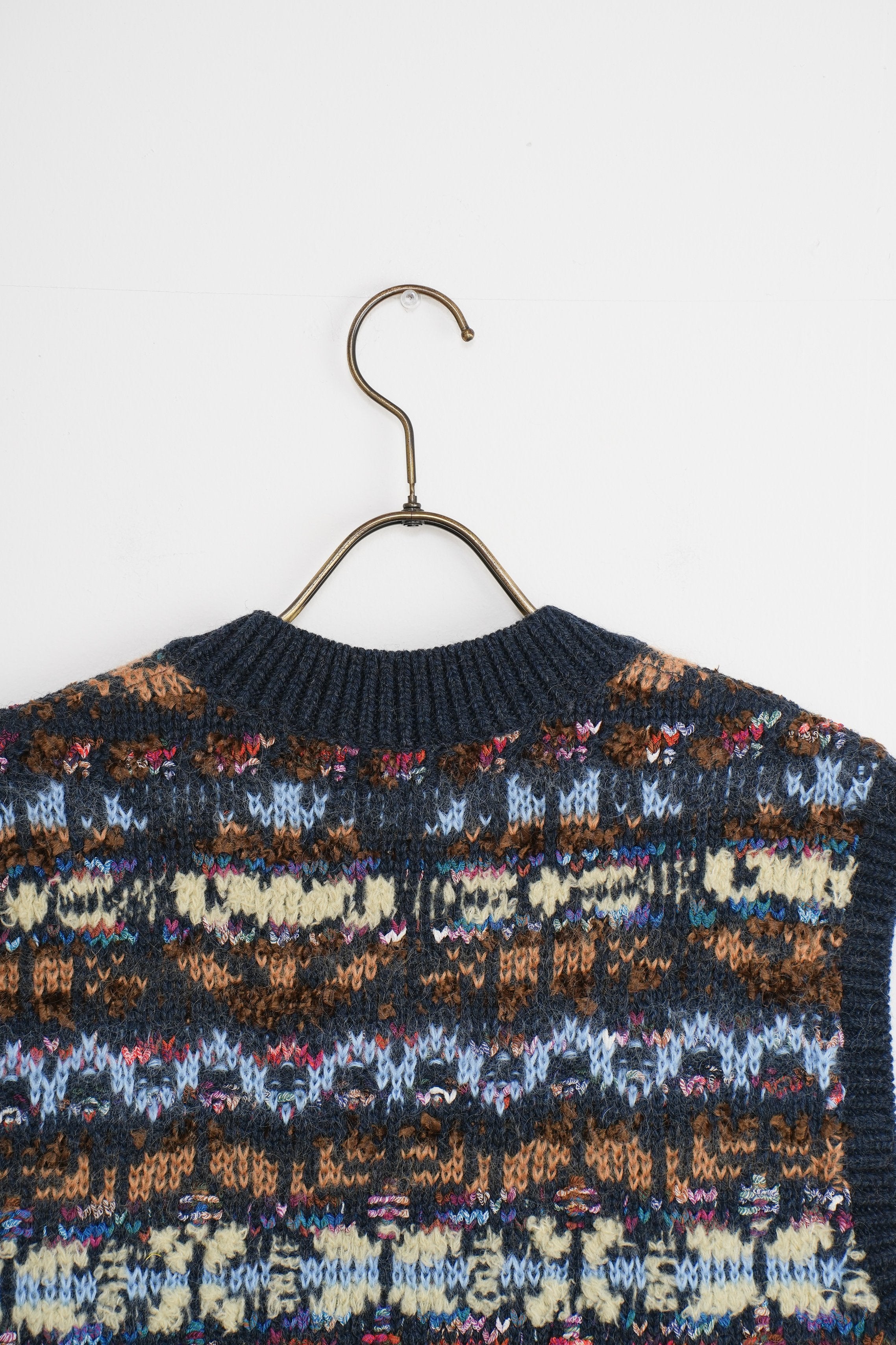 【COOHEM〈men's〉】FAIR ISLE KNIT V/T_241003004357