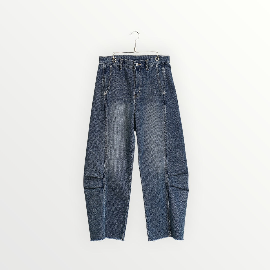 【YENN】KNEE TUCK DENIM PT_250502007955