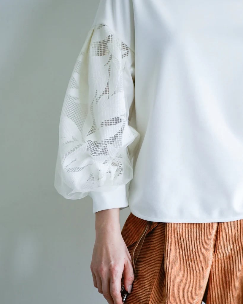 【Lallia Mù】ボタニカルレーススリーブプルオーバー_240725009693