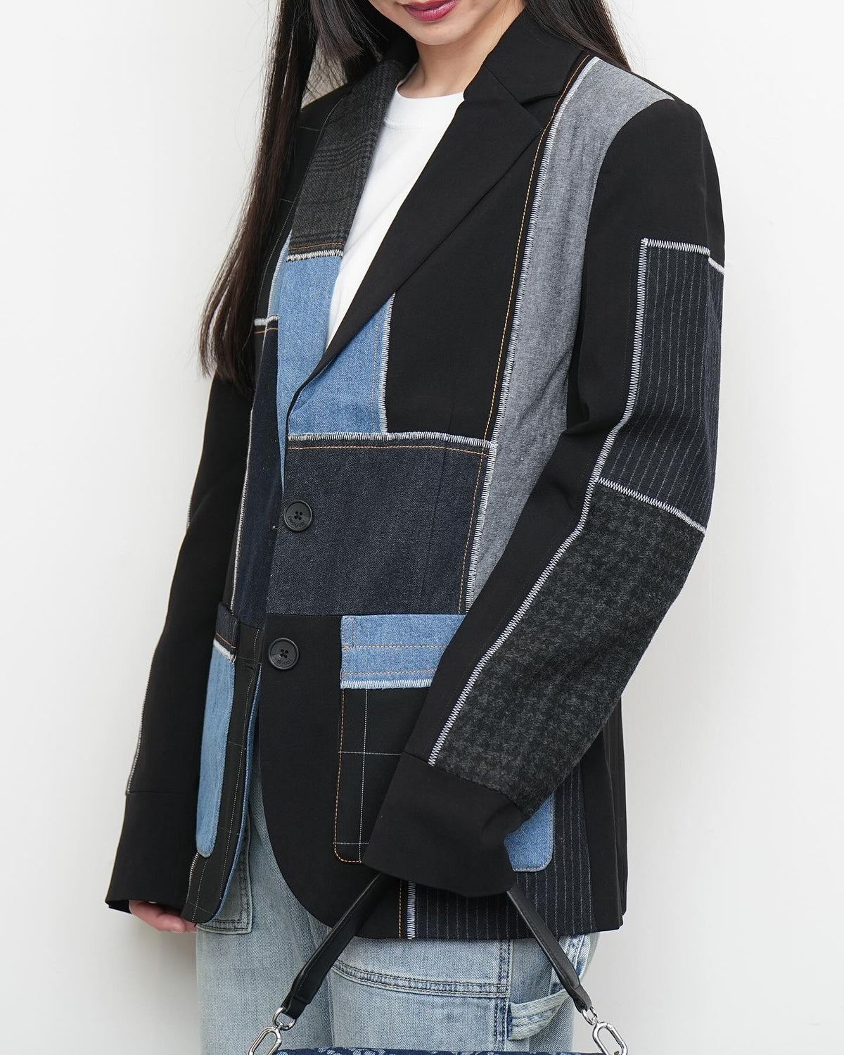 【Desigual】パッチワークコンビブレザー