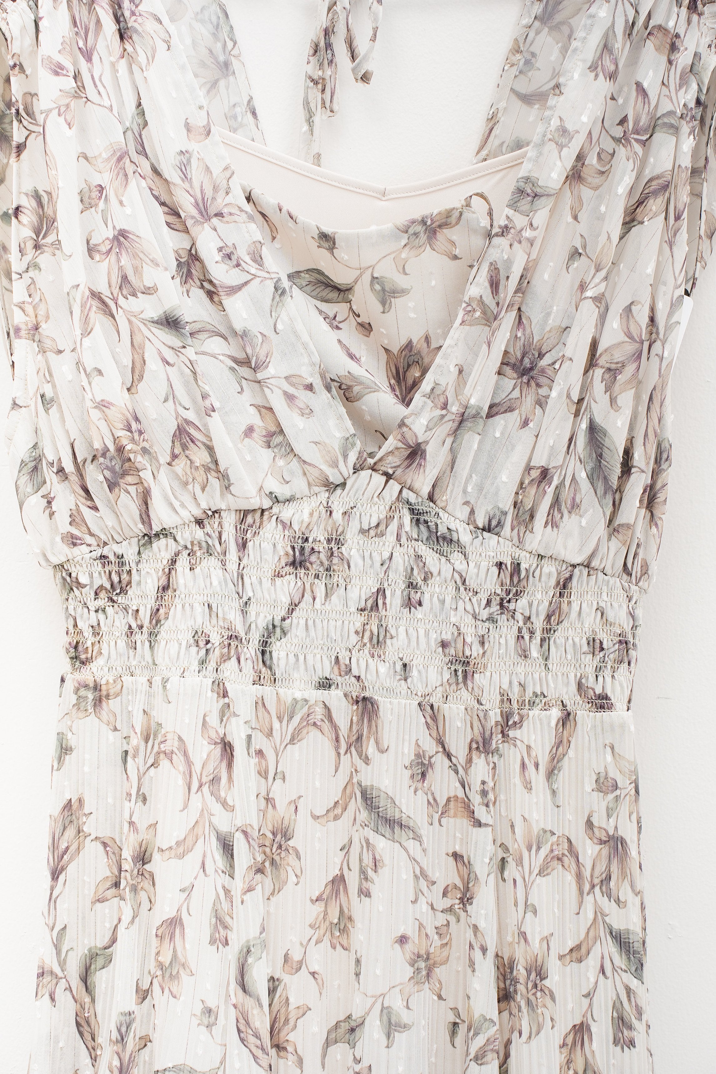 【COCO DEAL】ショルダーギャザーフラワープリントワンピース_250716002112