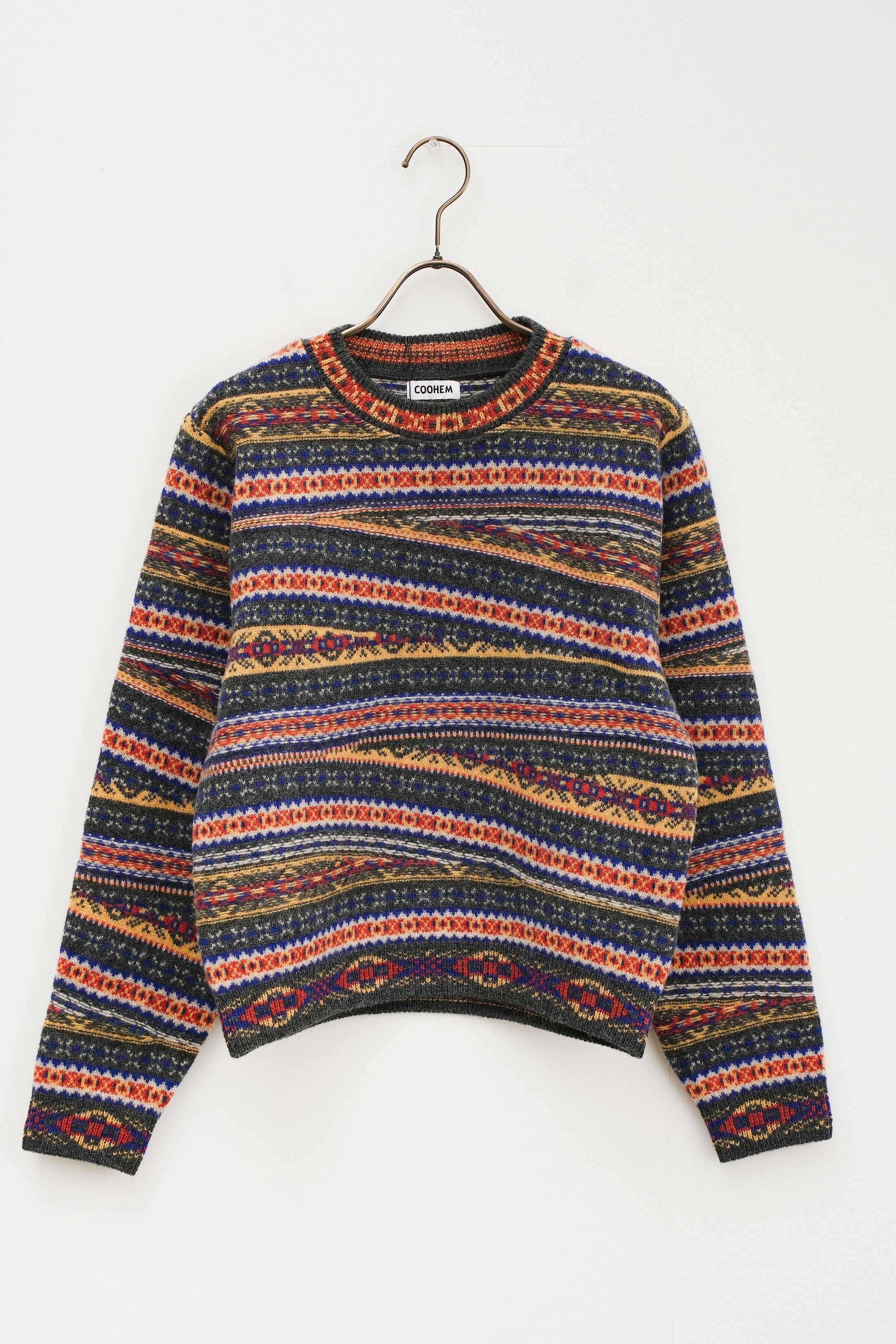 【COOHEM〈women's〉】CRAZY FAIR ISLE KNIT PULLOVER_250828004507