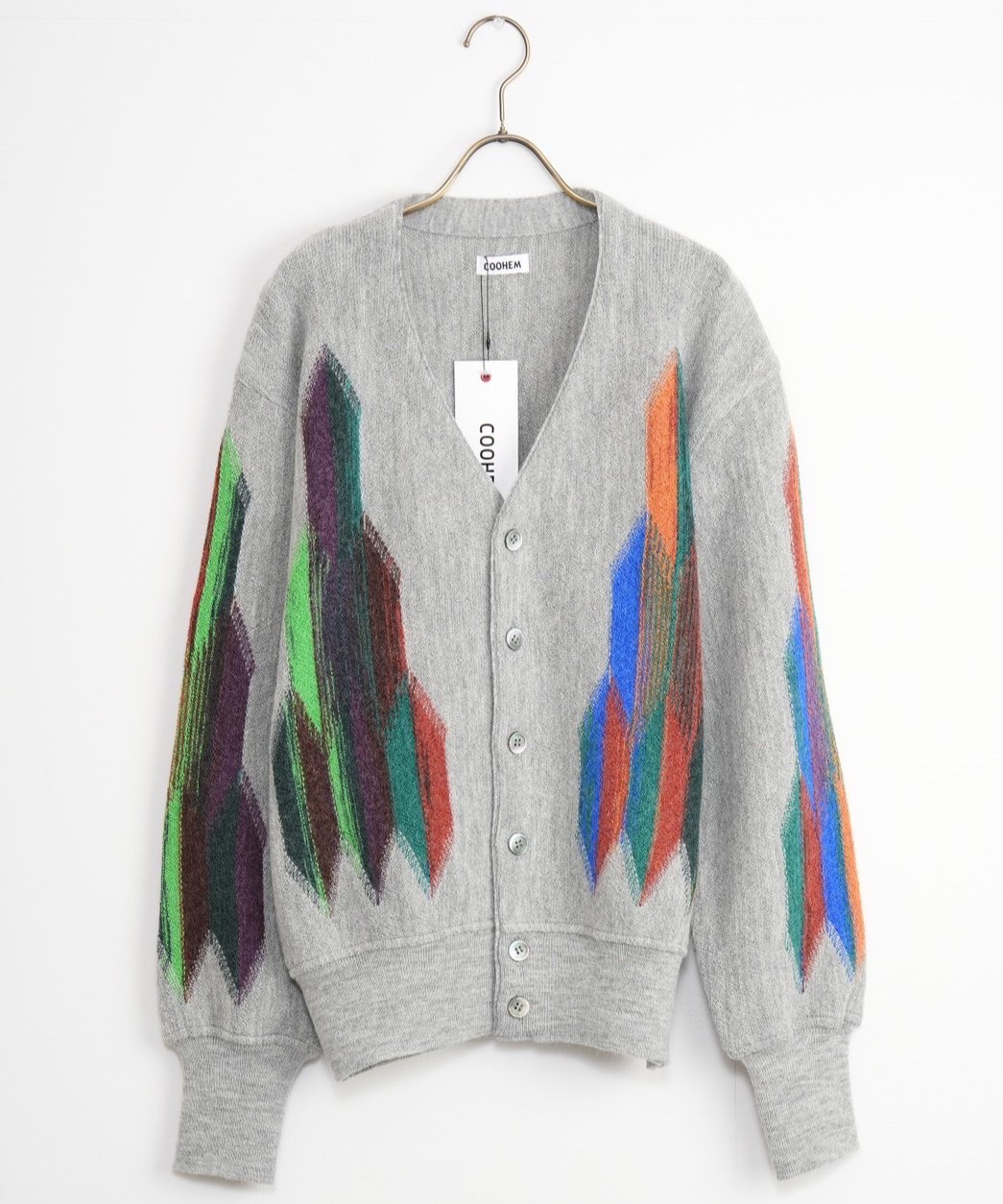 【COOHEM〈men's〉】WOOL ALPACA INTERSIA KNIT C/D_240903002220