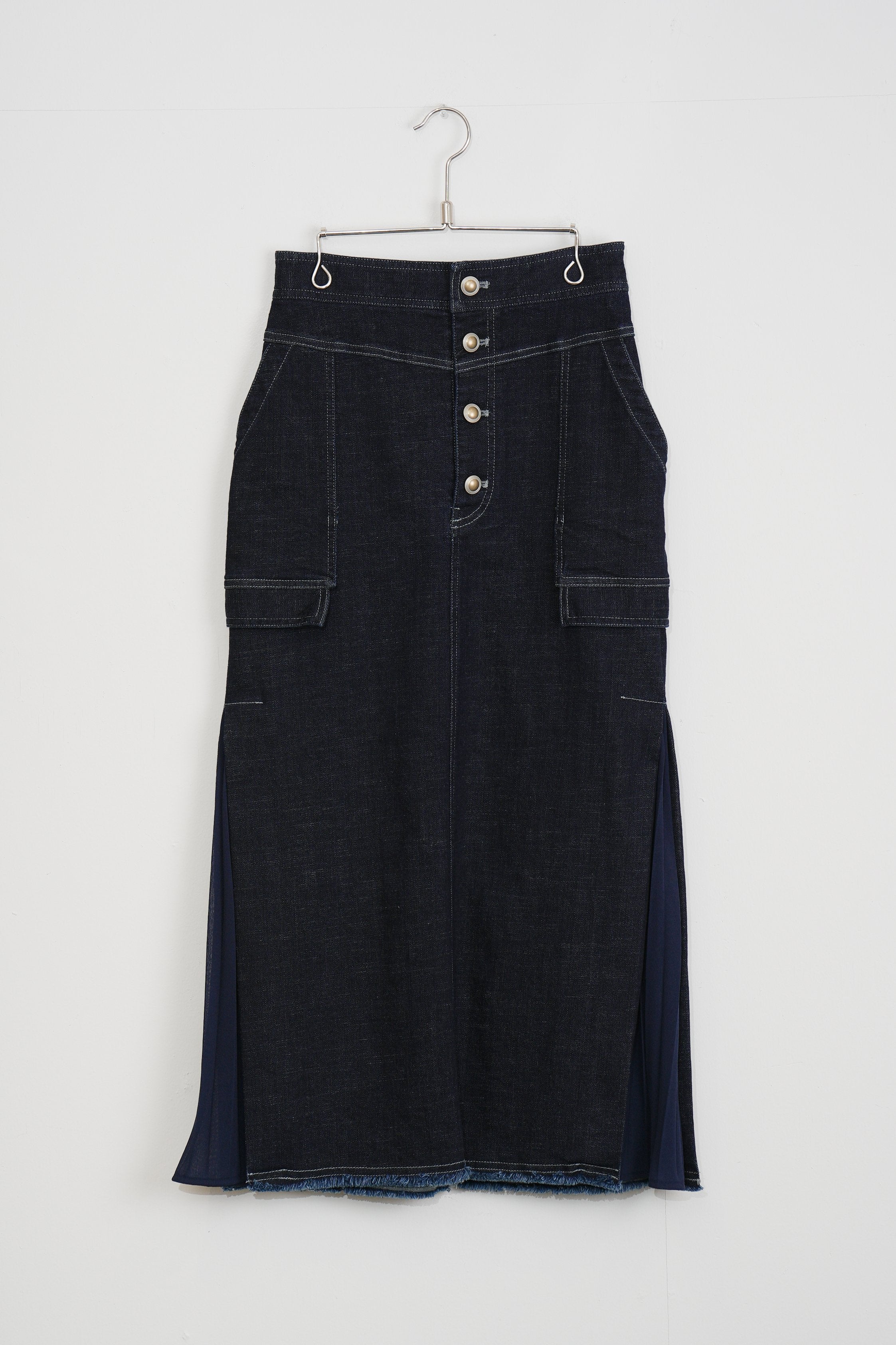 【Lallia Mù】アウトポケットデニムスカート_250321004927