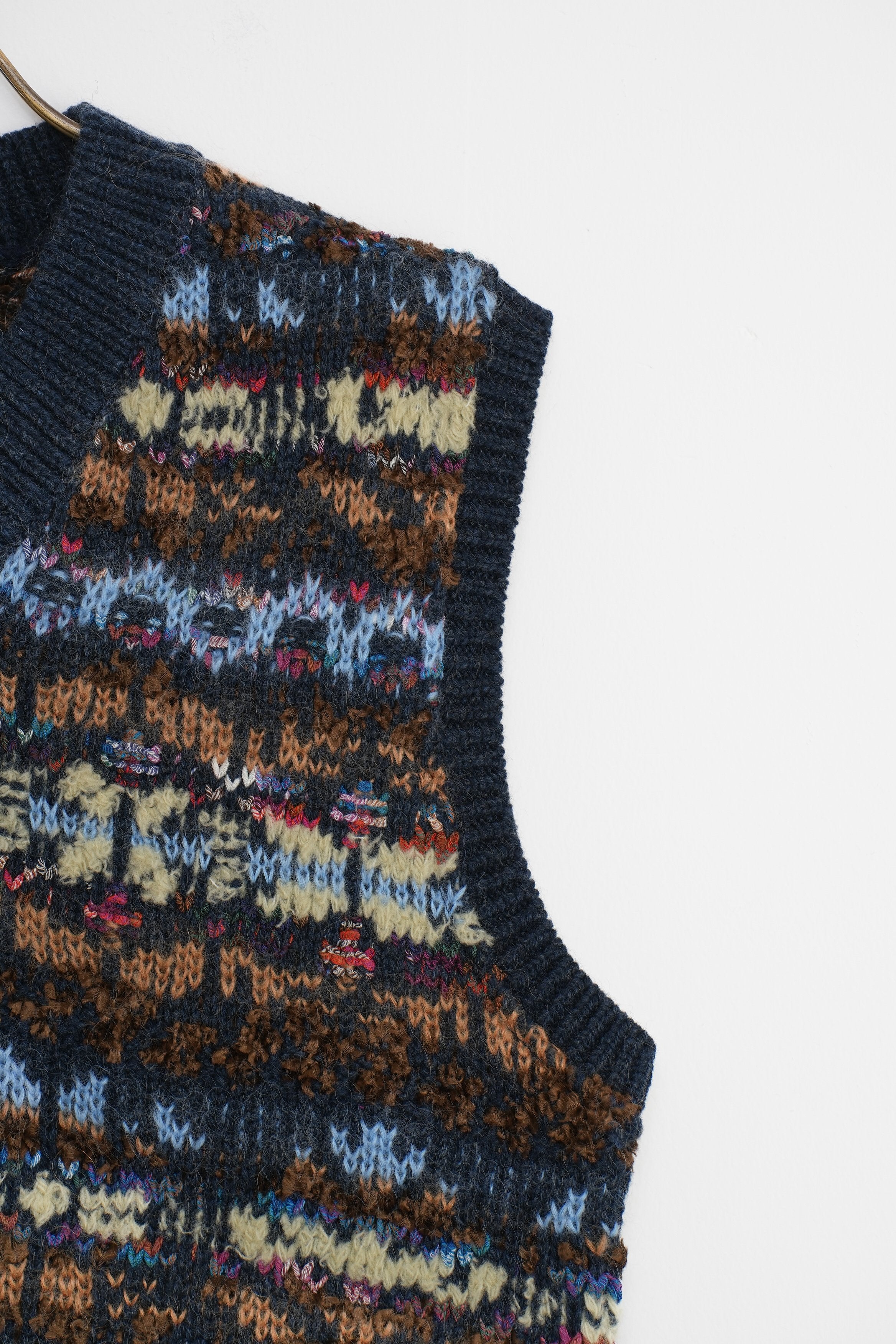 【COOHEM〈men's〉】FAIR ISLE KNIT V/T_241003004357