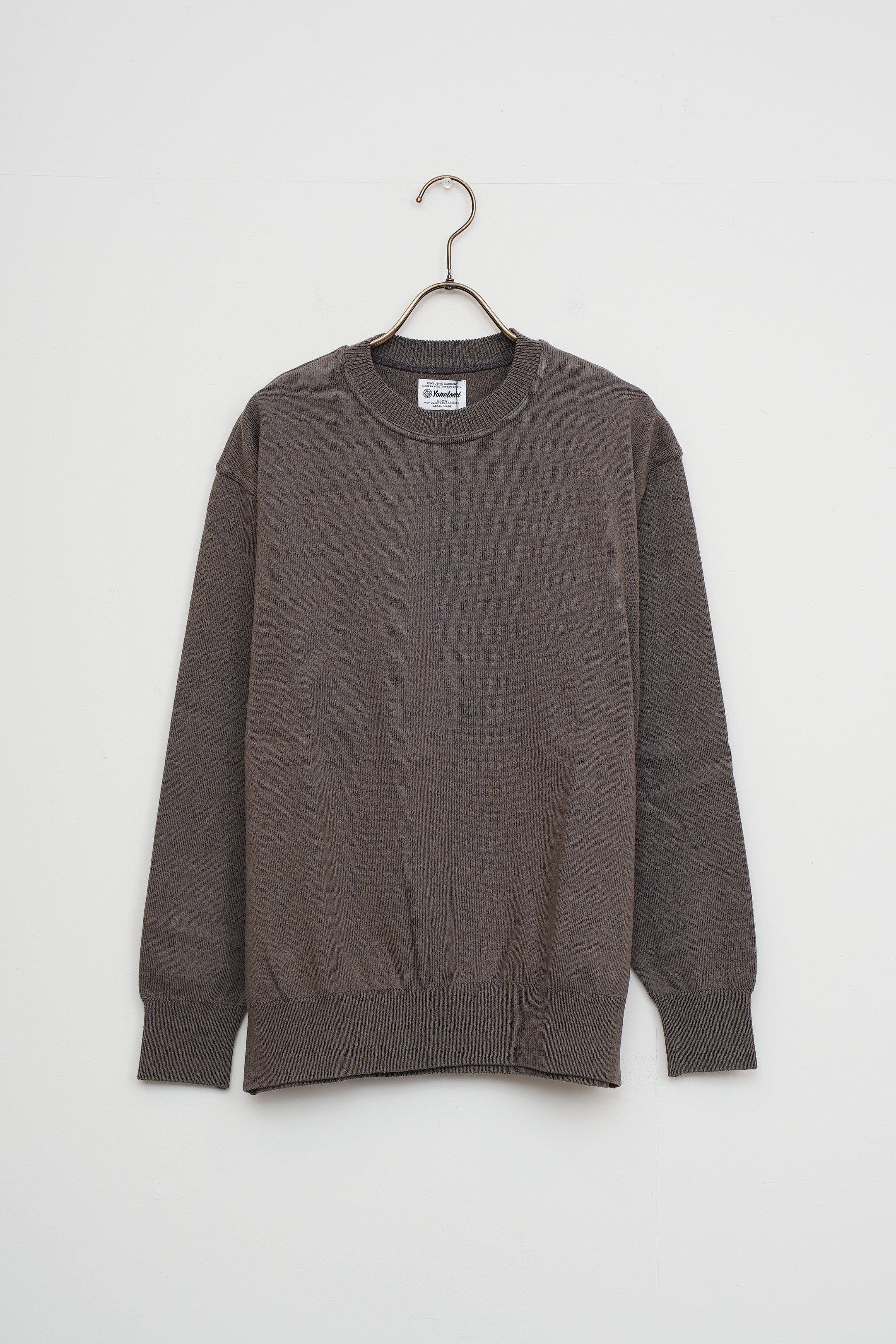 【Yonetomi〈unisex〉】WAVE COTTON KNIT PULLOVER_250802003325