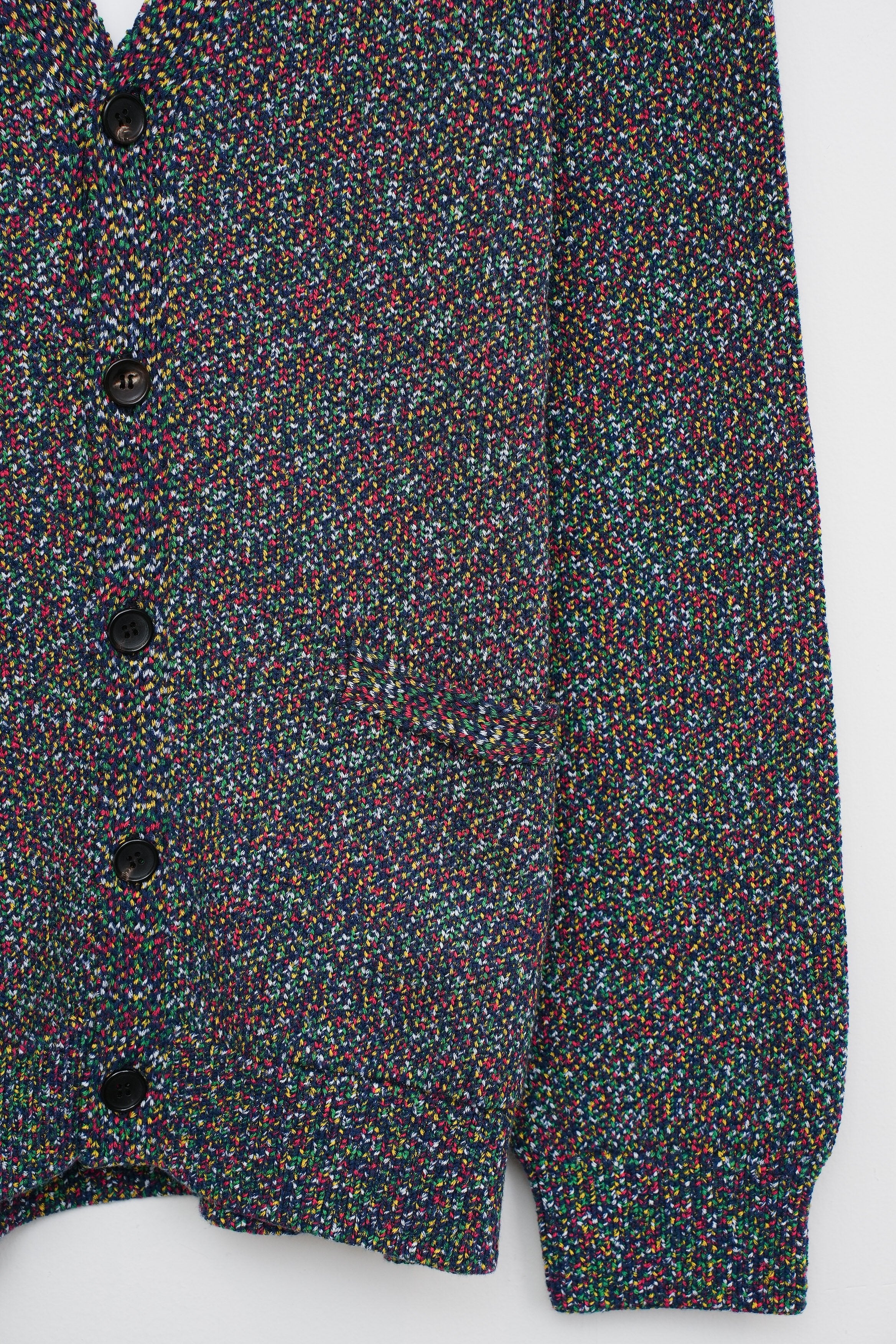 【COOHEM〈men's〉】FLECKED COTTON KNIT CARDIGAN_250802003316
