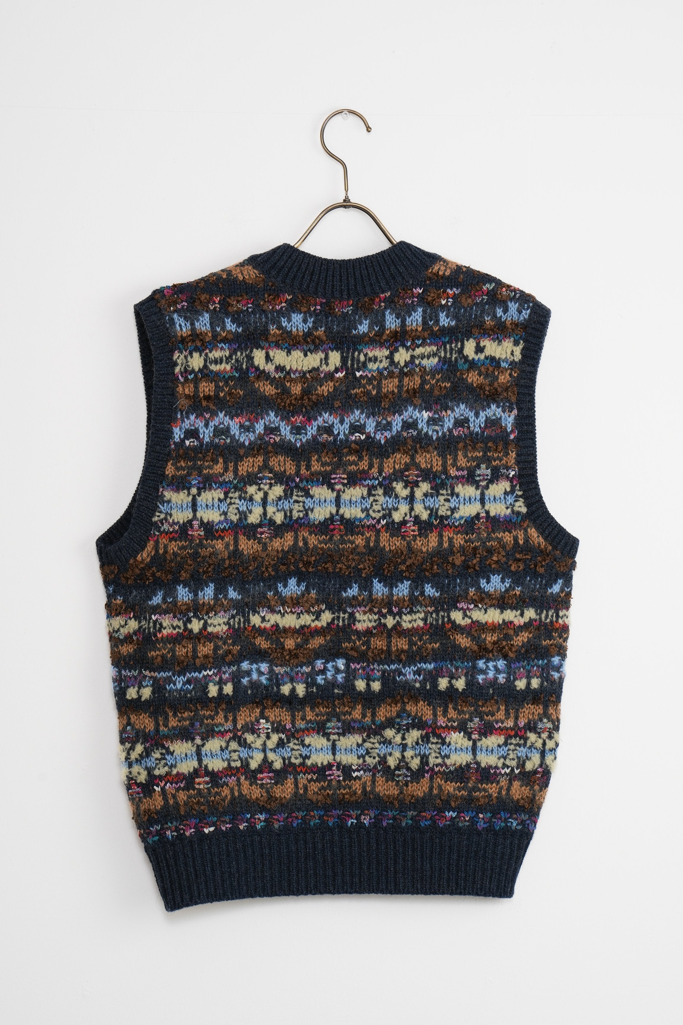 【COOHEM〈men's〉】FAIR ISLE KNIT V/T_241003004357
