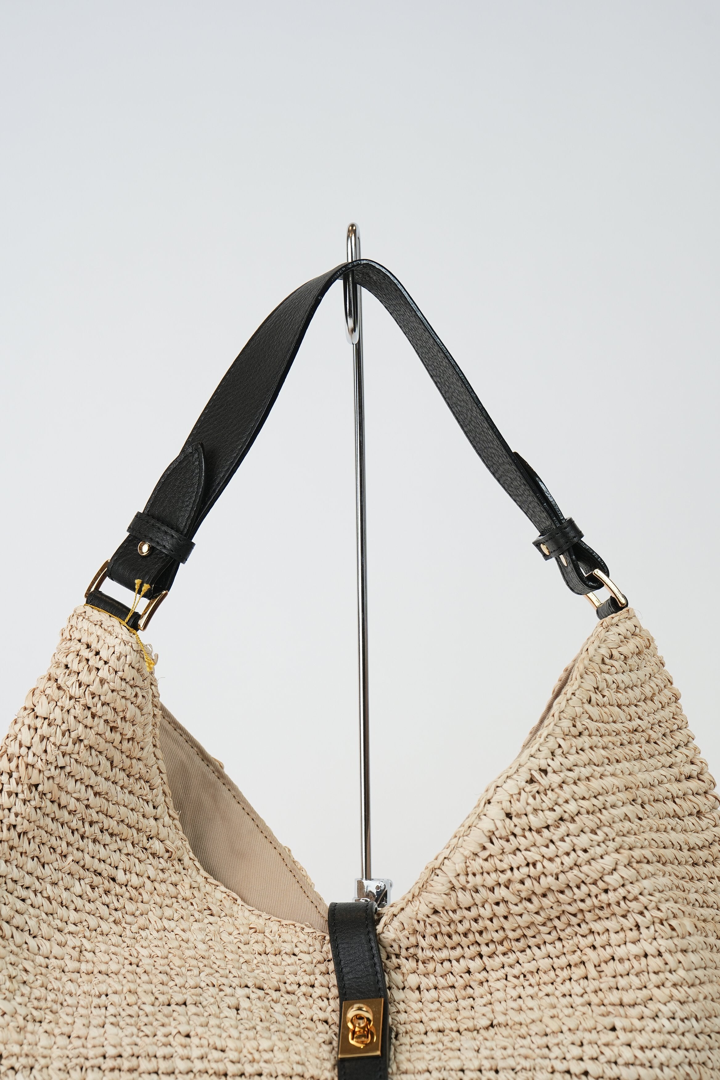 【VIOLAd'ORO】SANDRO ラフィア ワンショルダーバッグ_240318009741