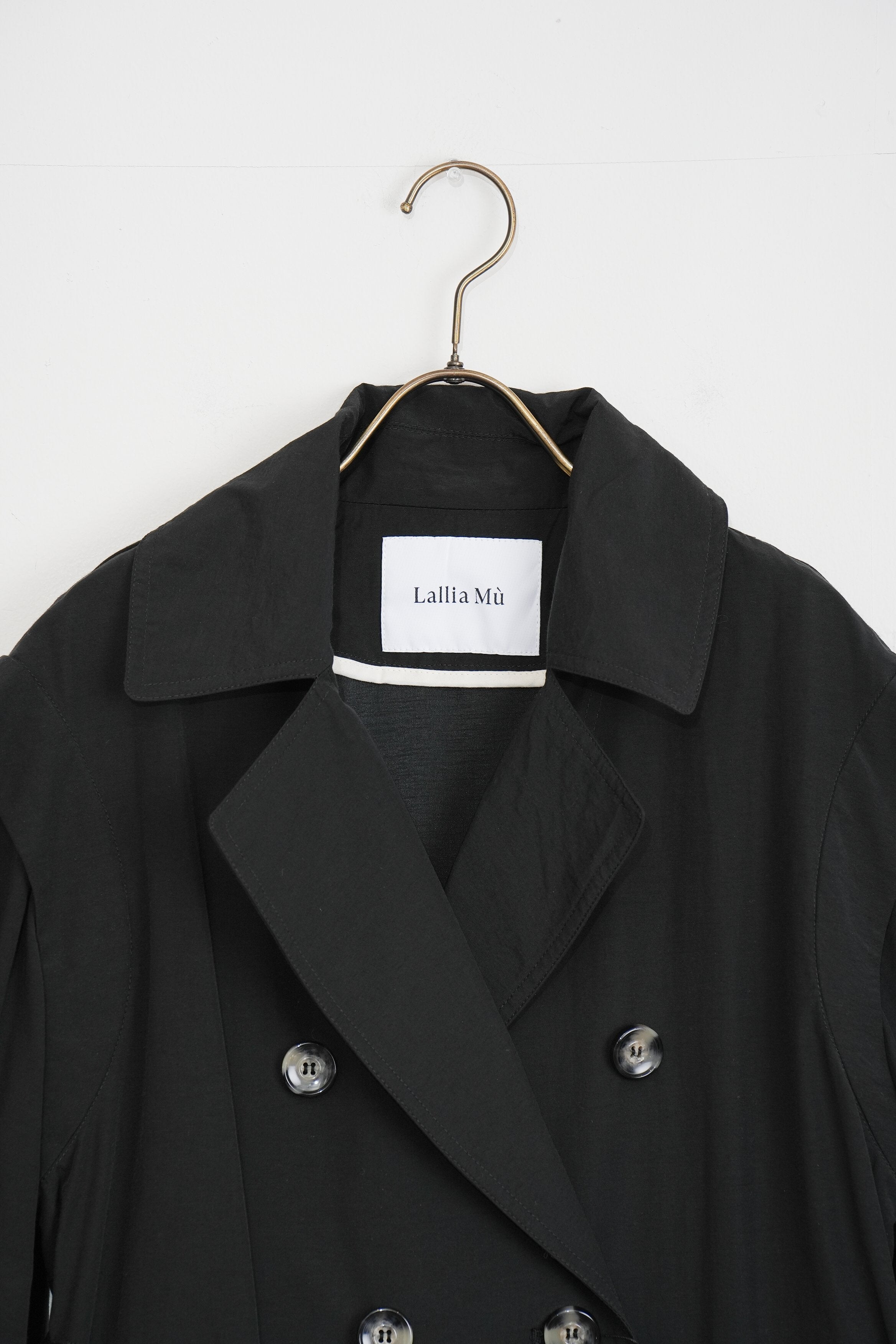 【Lallia Mù】デタッチスリーブミドルトレンチコート_240301008182