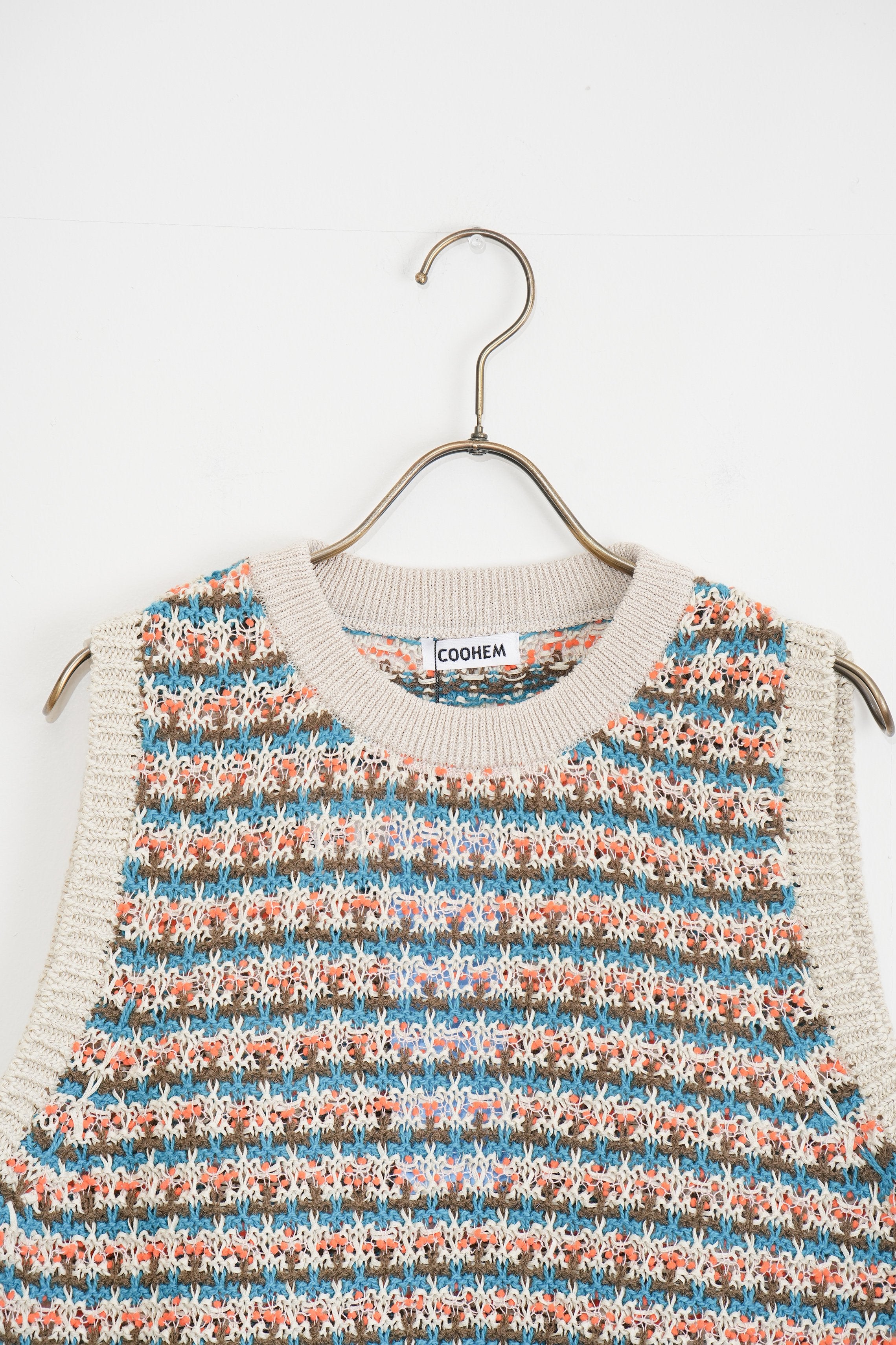 【COOHEM〈women's〉】SUKASHI BORDER KNIT V/T_250326005056