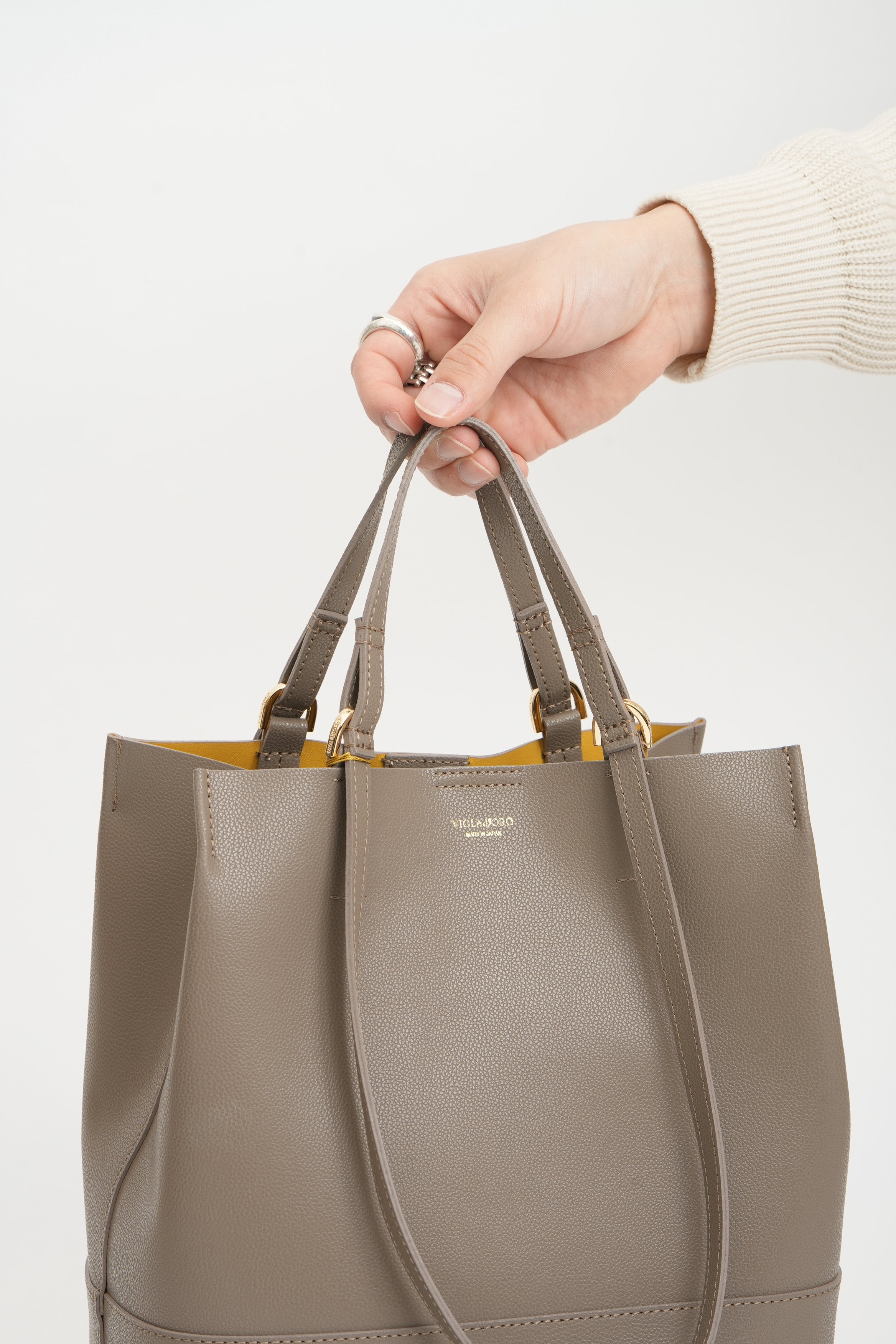 【VIOLAd'ORO】SYDNEY イタリアンWフェイスレザートート縦型_230929007931