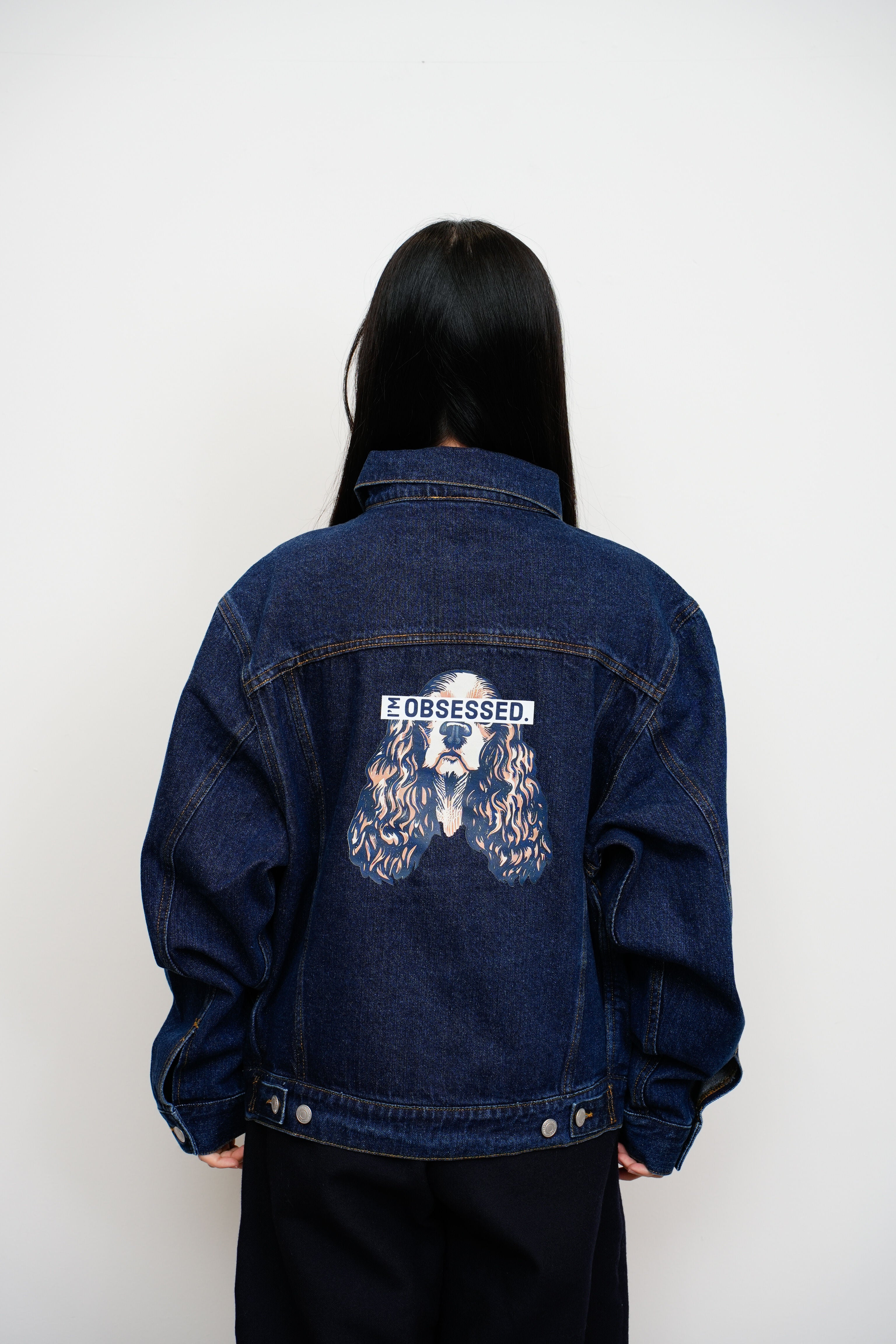 【oryo】I'M OBSESSED バックプリントデニムジャケット_230928007893
