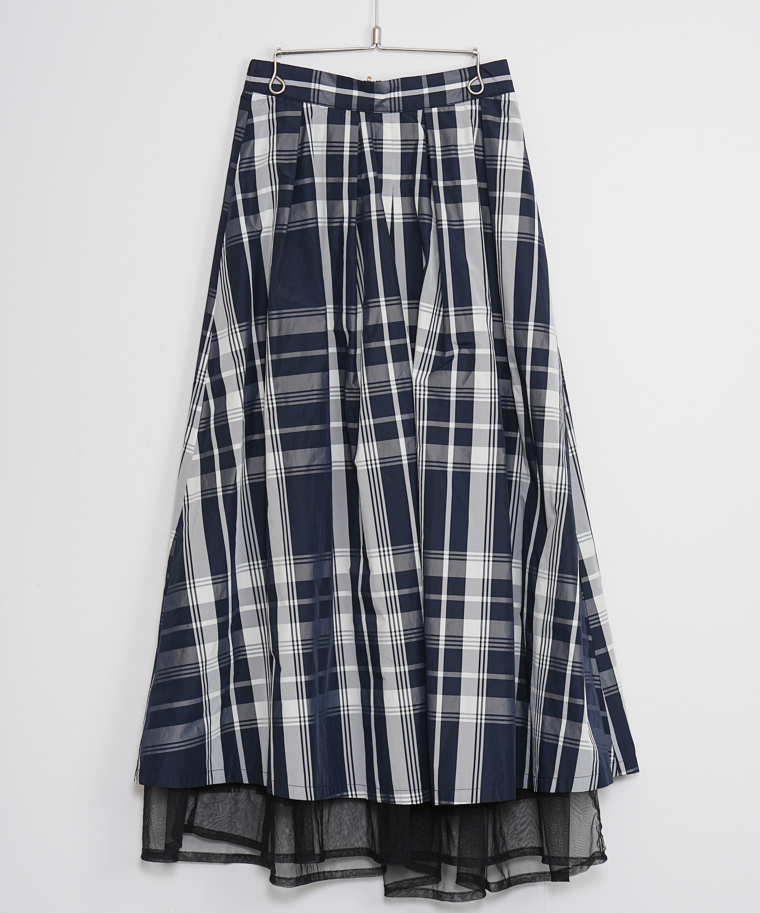 【Lallia Mù】リバーシブルタフタチュールスカート_241026006259