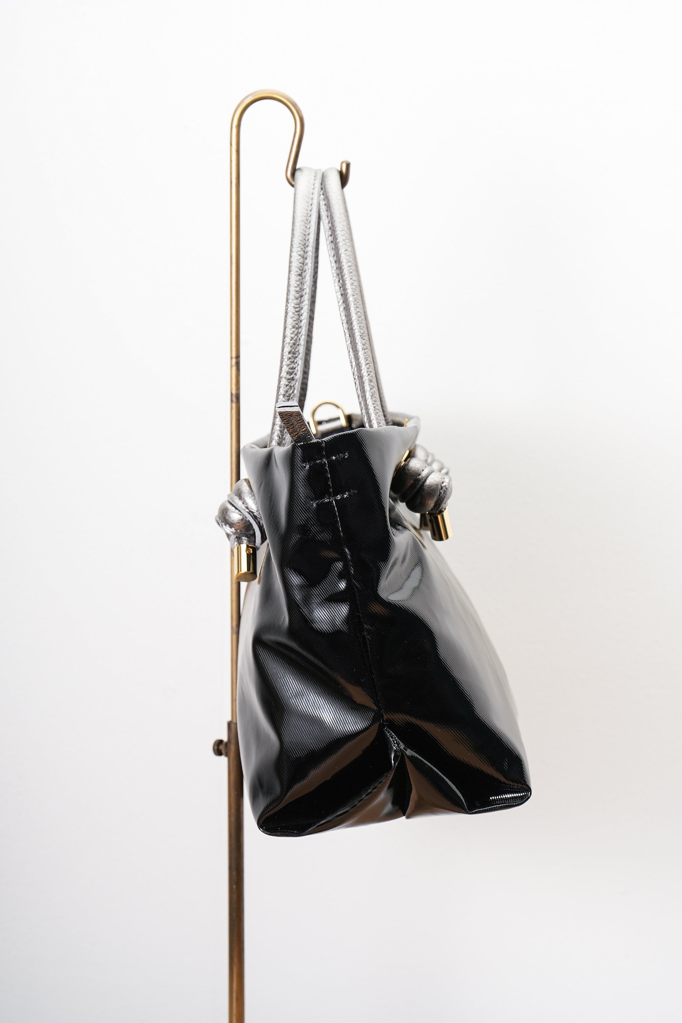 【VIOLAd'ORO】ノットハンドルPVCトートバッグSサイズ_250530009614