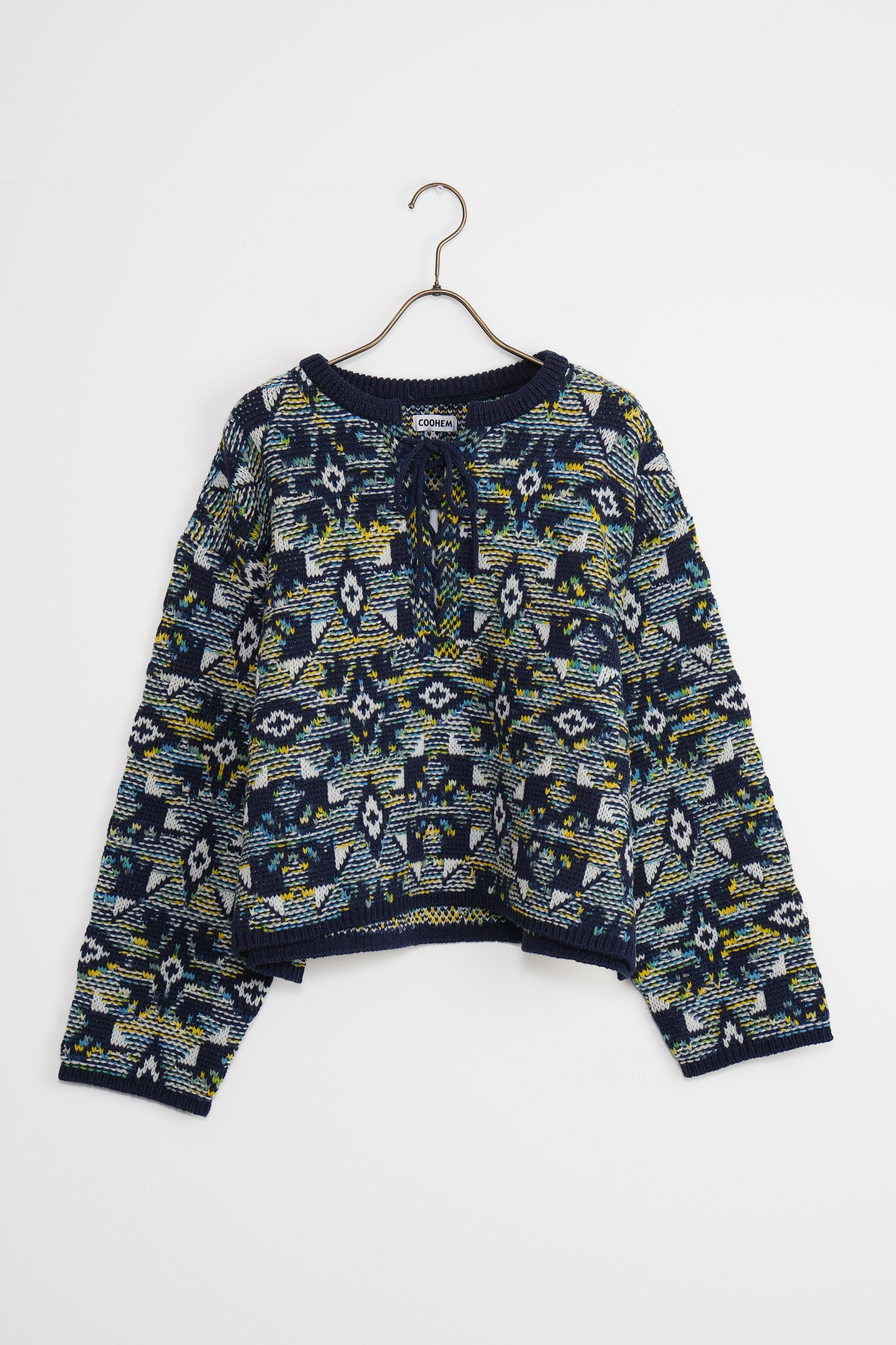 【COOHEM〈women's〉】TUNISIAN JACQUARD P/O_241003004354
