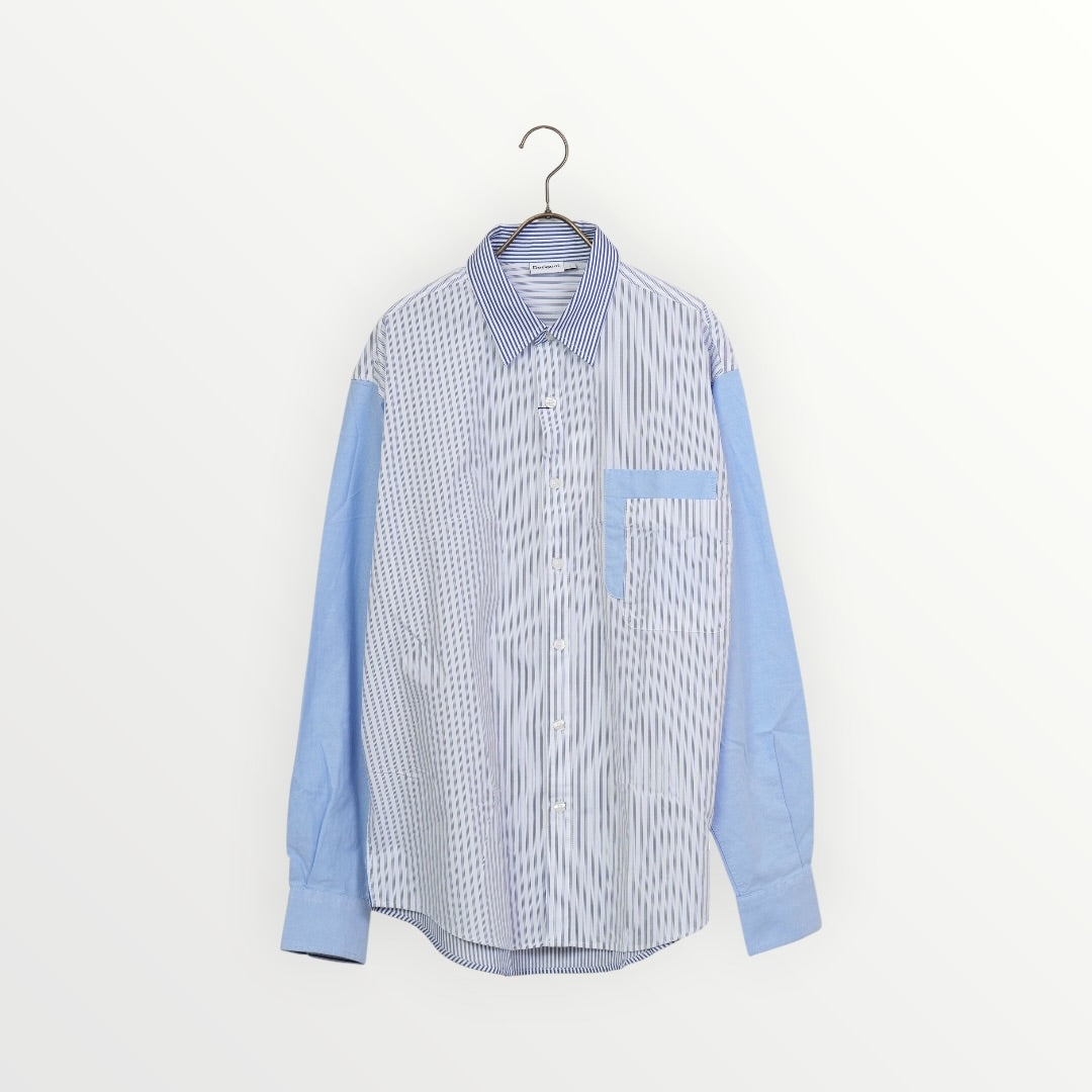 【Desigual〈men〉】パッチワークコンビネーションシャツ_250129001323