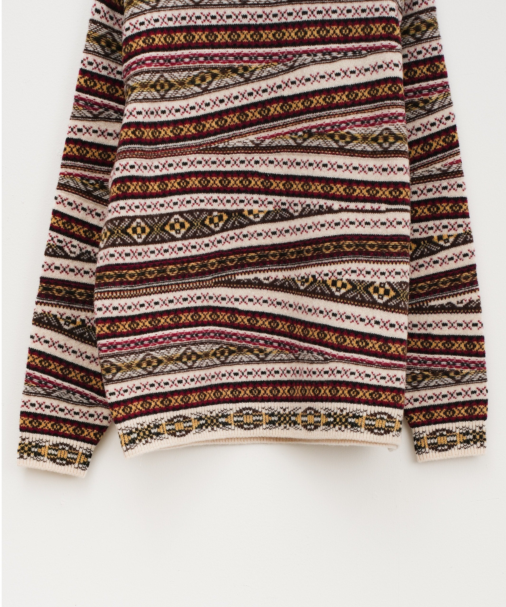 【COOHEM〈men's〉】CRAZY FAIR ISLE KNIT PULLOVER_250828004519