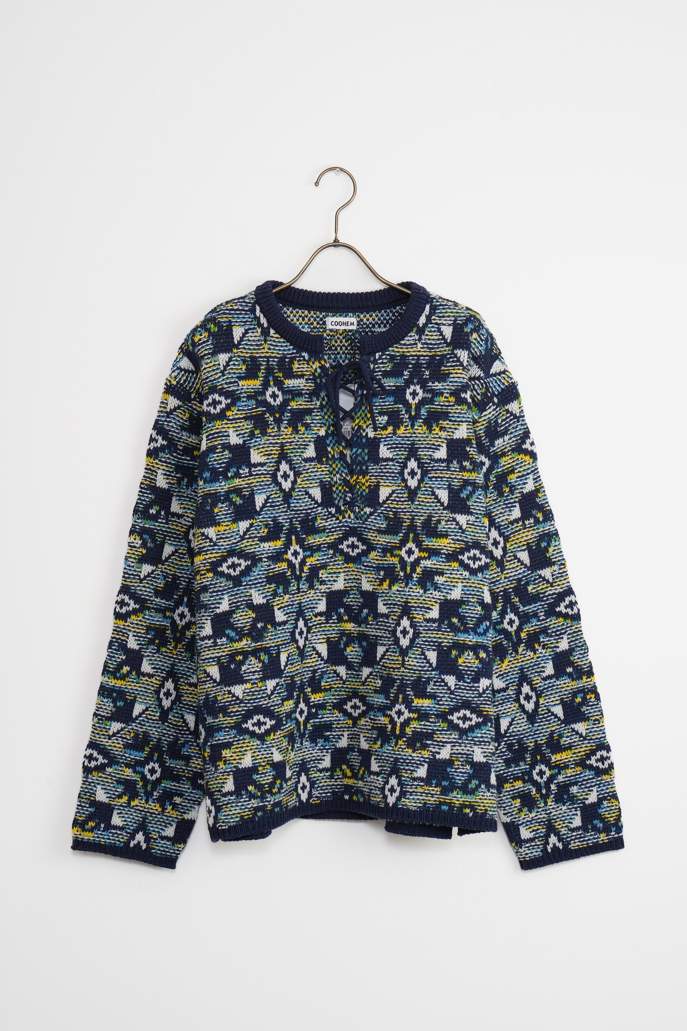 【COOHEM〈men's〉】TUNISIAN JACQUARD P/O_241003004361