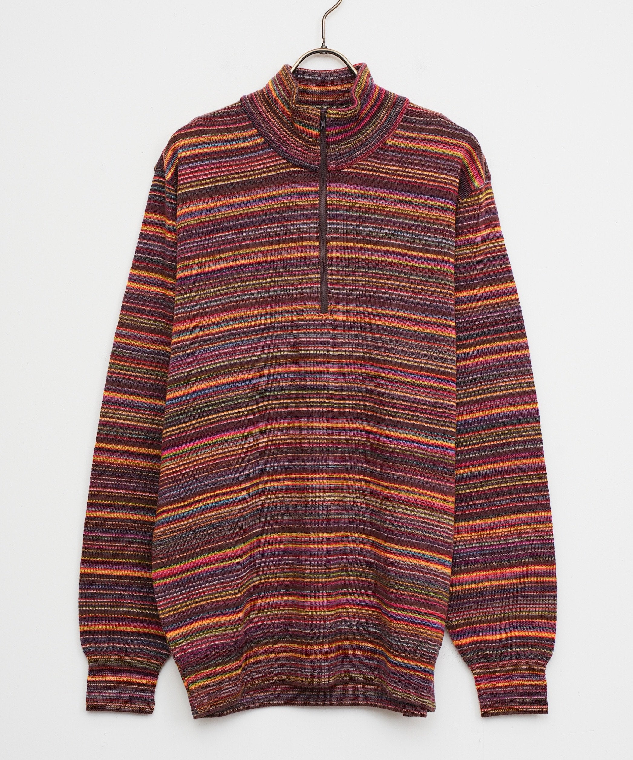 【COOHEM〈men's〉】MULTI KASURI TENJIKU KNIT PULLOVER_250802003318