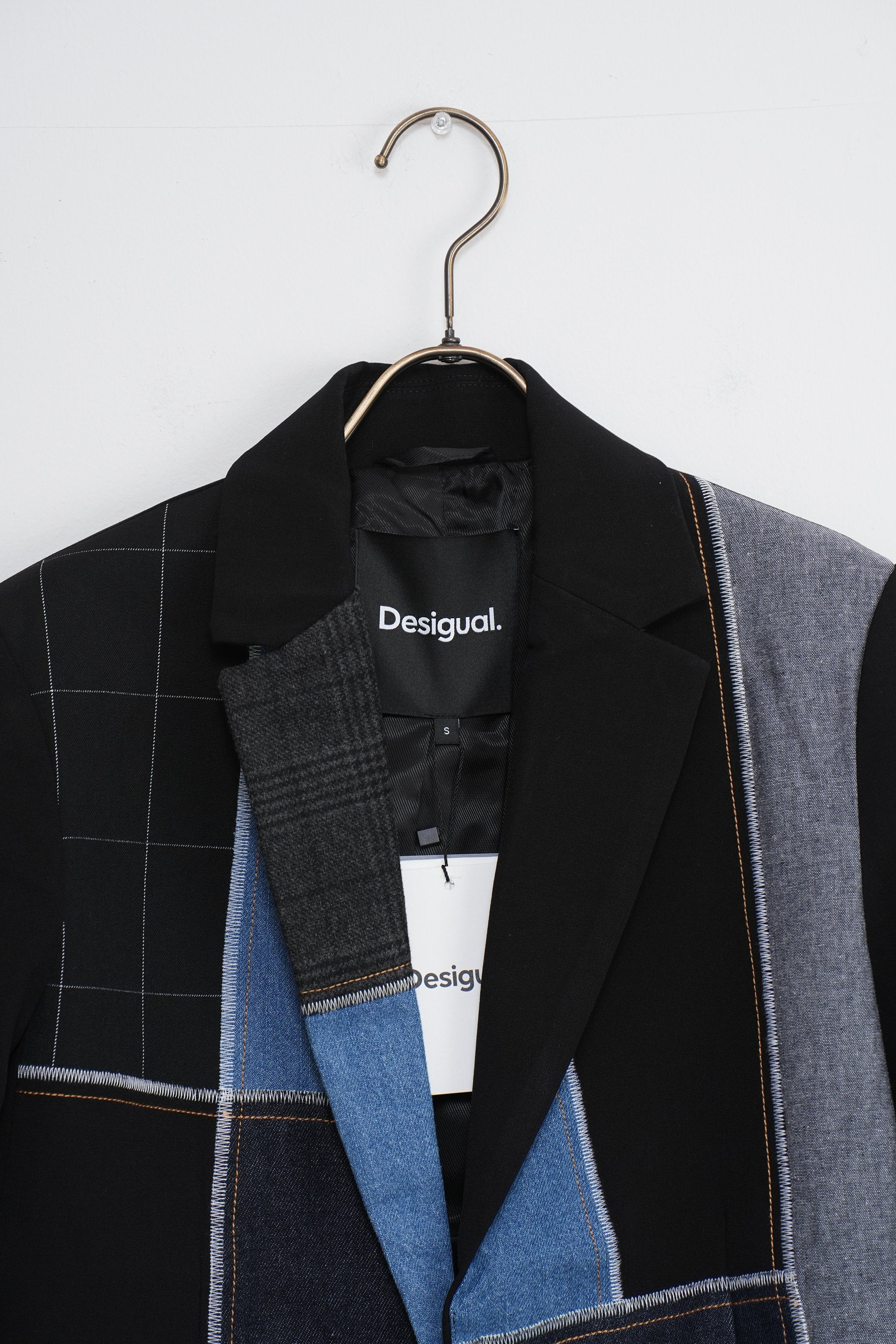 【Desigual】パッチワークコンビブレザー